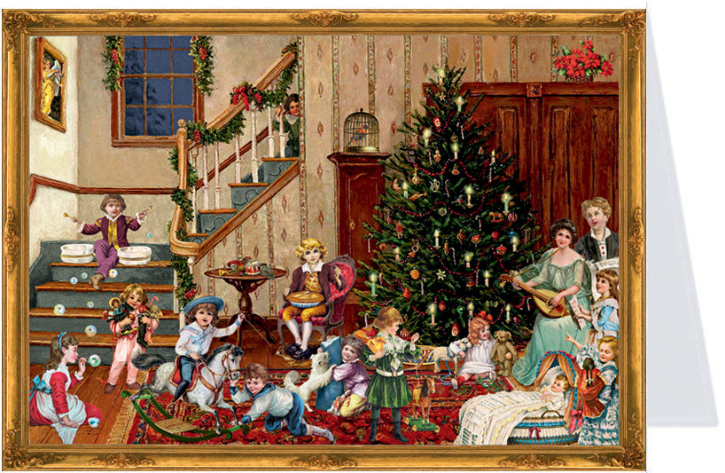 Sellmer Postkarten – 160 × 116 mm, Adventskalender, Im Wohnzimmer