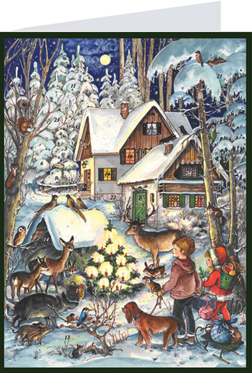 Sellmer Winter bei den Tieren – Adventskalender – 12,3 × 16,3 cm