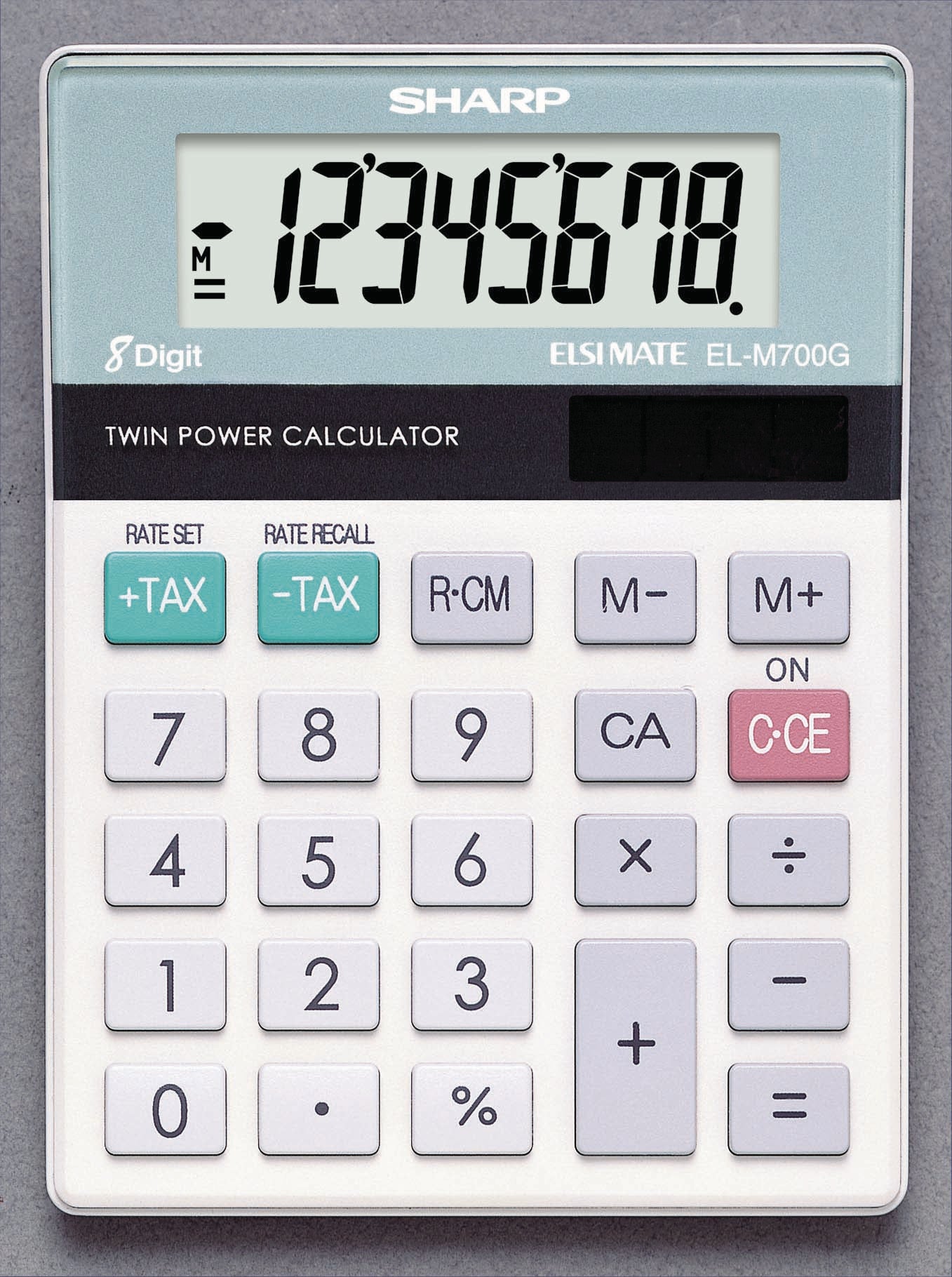 Sharp Finanzrechner EL-M700G – 8-stellig – Batteriebetrieben – Weiss