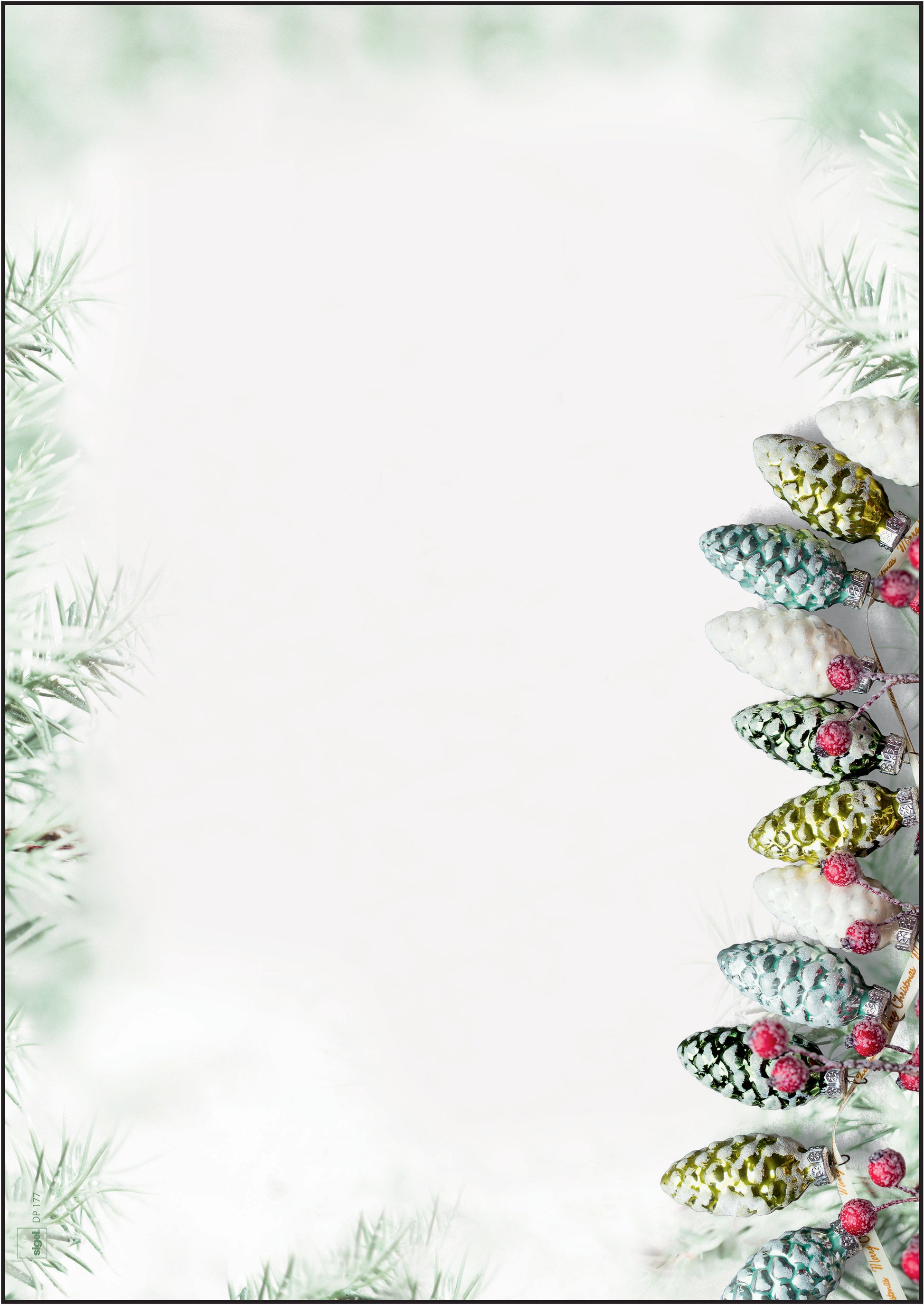 Sigel DP177 Motivpapier Weihnachtsmotiv – A4, 90 g/m², 100 Blatt