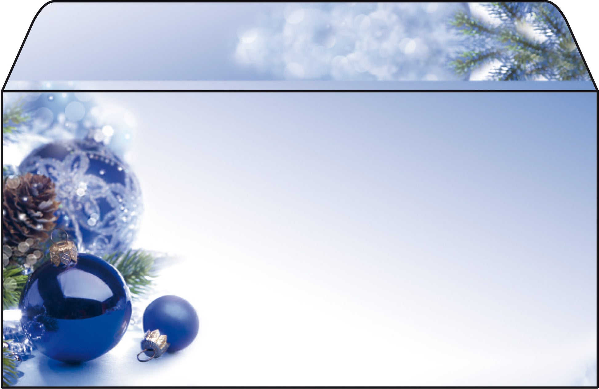 Sigel Weihnachts-Couvert C5/6, Blue Harmony, blau, Nassklebung, 90 g/m² – 50 Stk.