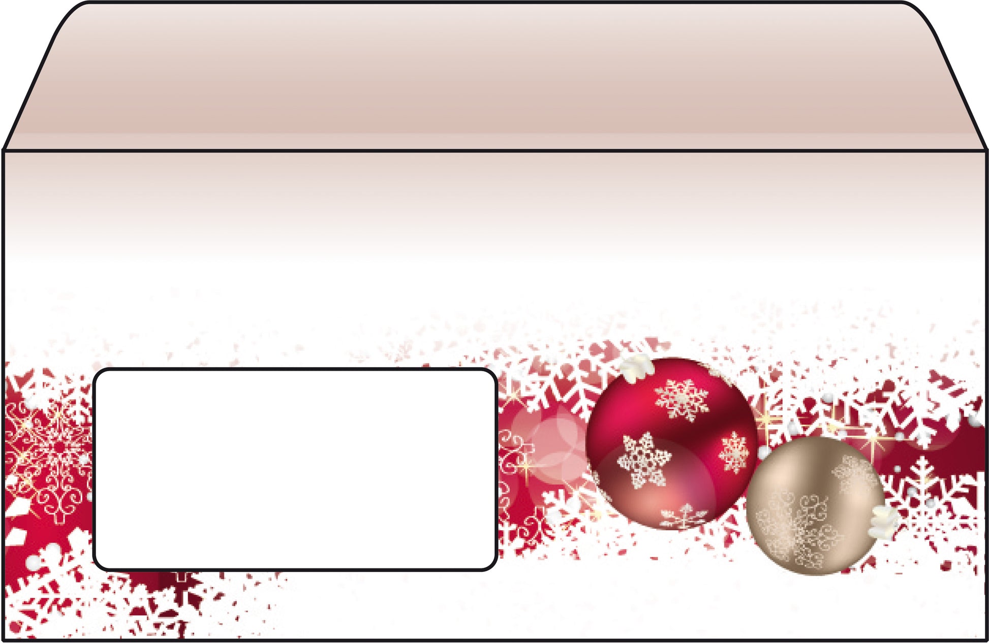Sigel Weihnachts-Couvert C5/6, mit Fenster, mehrfarbig, 90 g/m²
