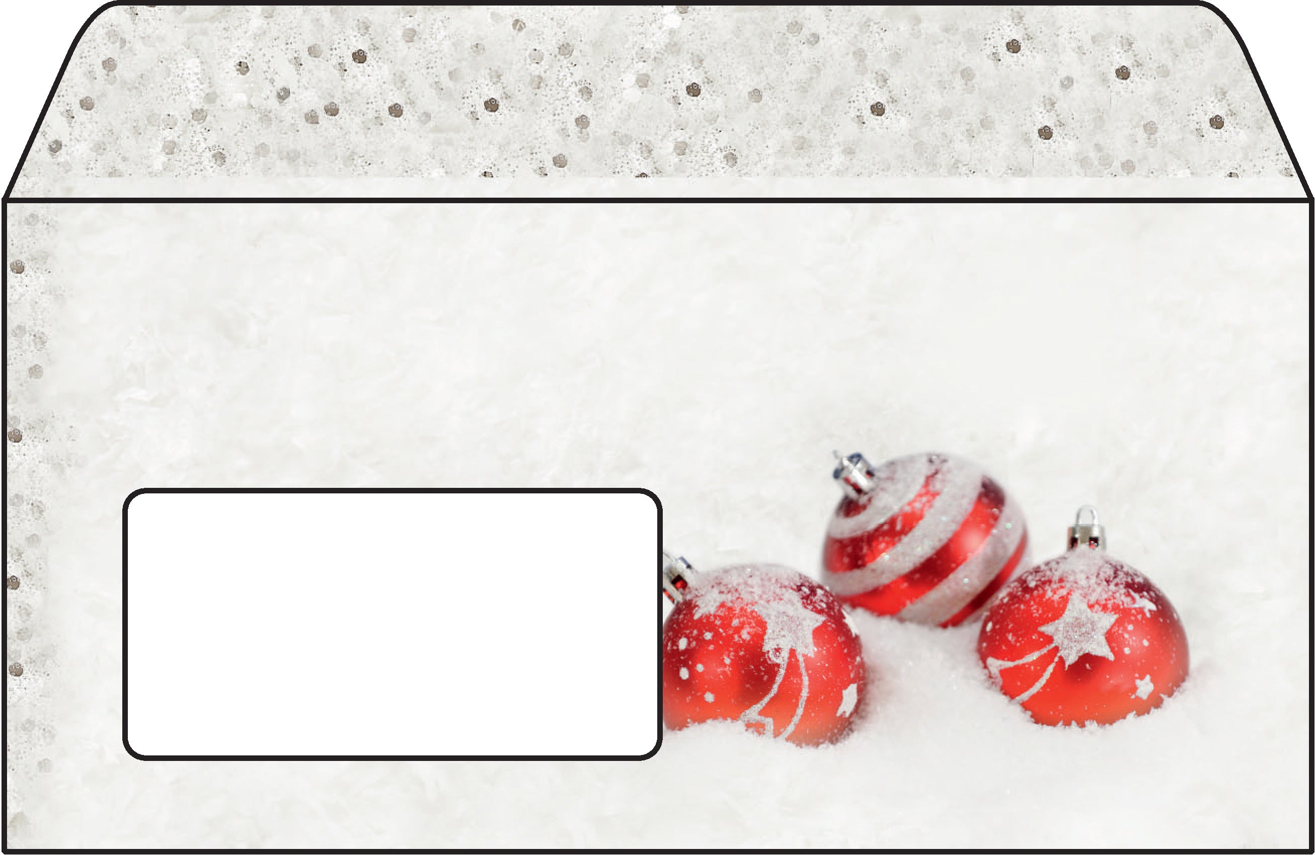 Sigel Couvert C6/5 – mit Fenster, Spezialpapier, Design Winter Flair, 90 g/m², für Inkjet/Laser/Kopierer