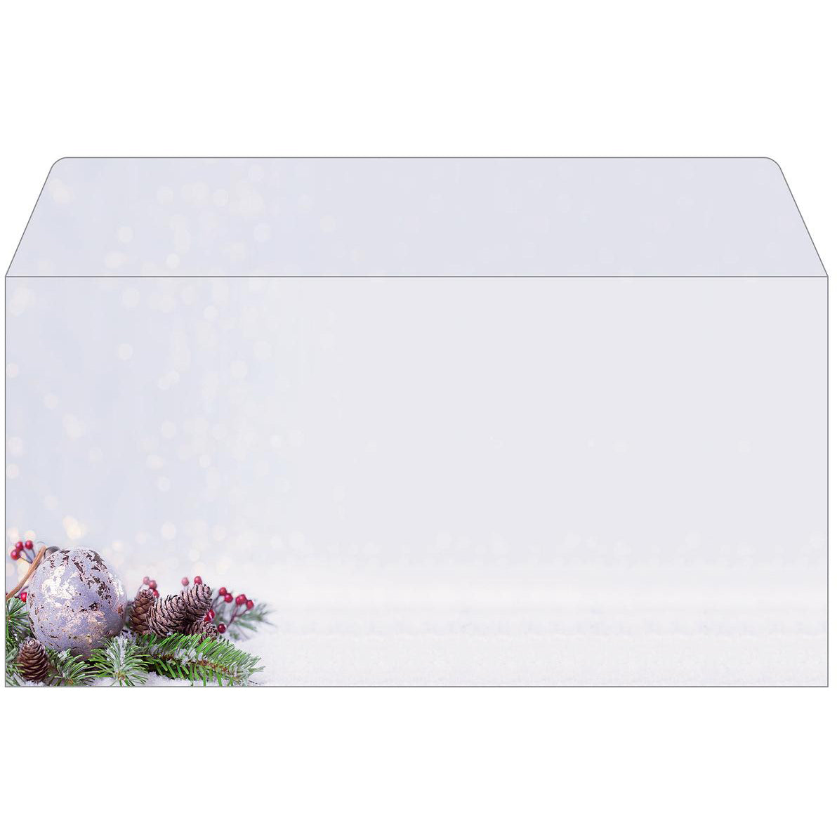 Sigel Weihnachts-Couvert C5/6, mehrfarbig, gummierte Klappe, 90 g/m², mit Innendruck – 25 Stk.