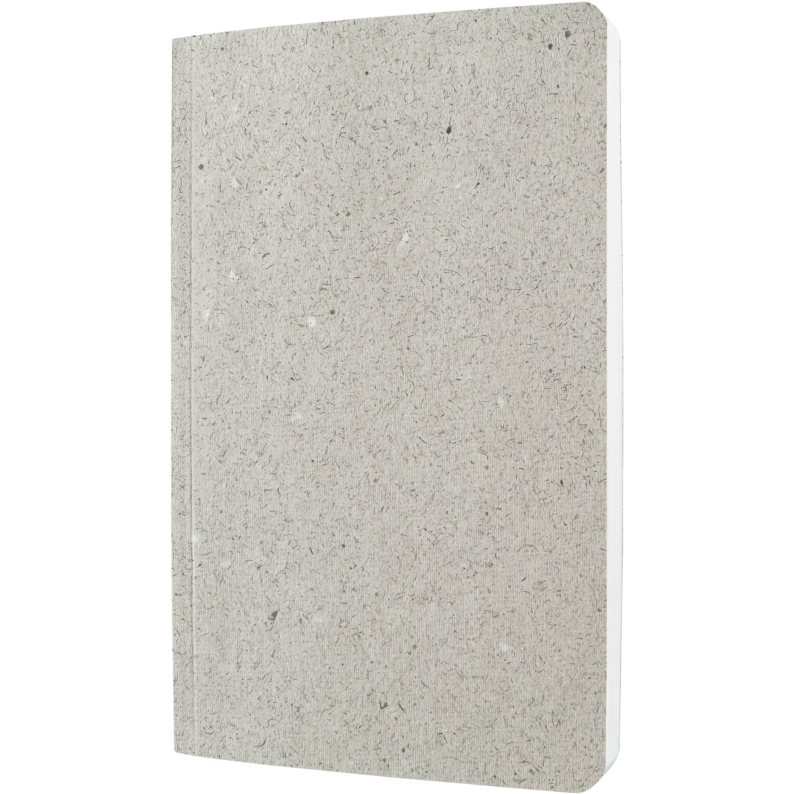 Sigel Notizbuch – 140 × 200 mm – liniert – 50 Blatt – 100 g/m² – Softcover, aus Teeblättern, kalkweiss