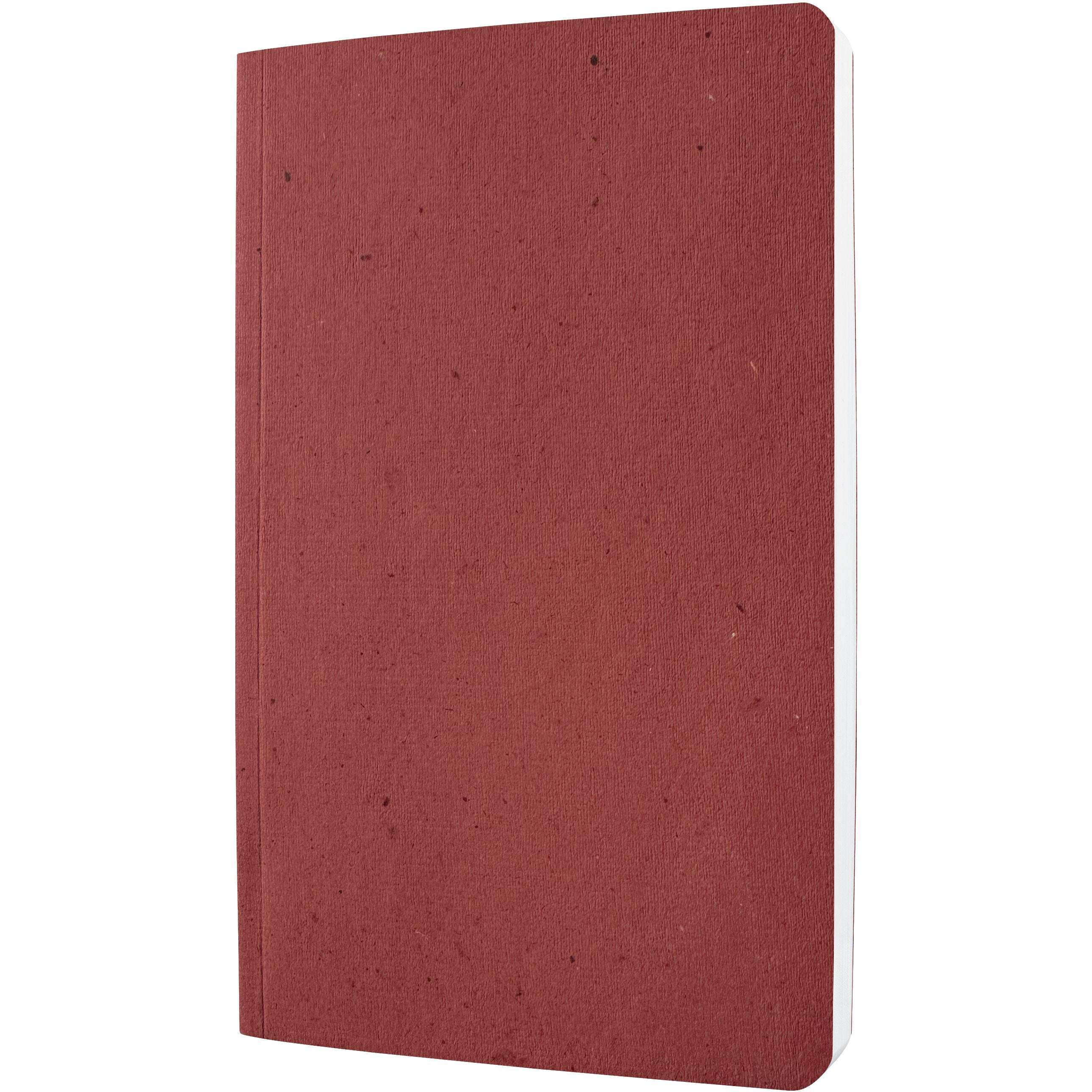 Sigel Re-Up Notizbuch – 140 × 200 mm – kariert – 50 Blatt – 100 g/m² – gebunden, aus Teeblättern, Unikat, rot