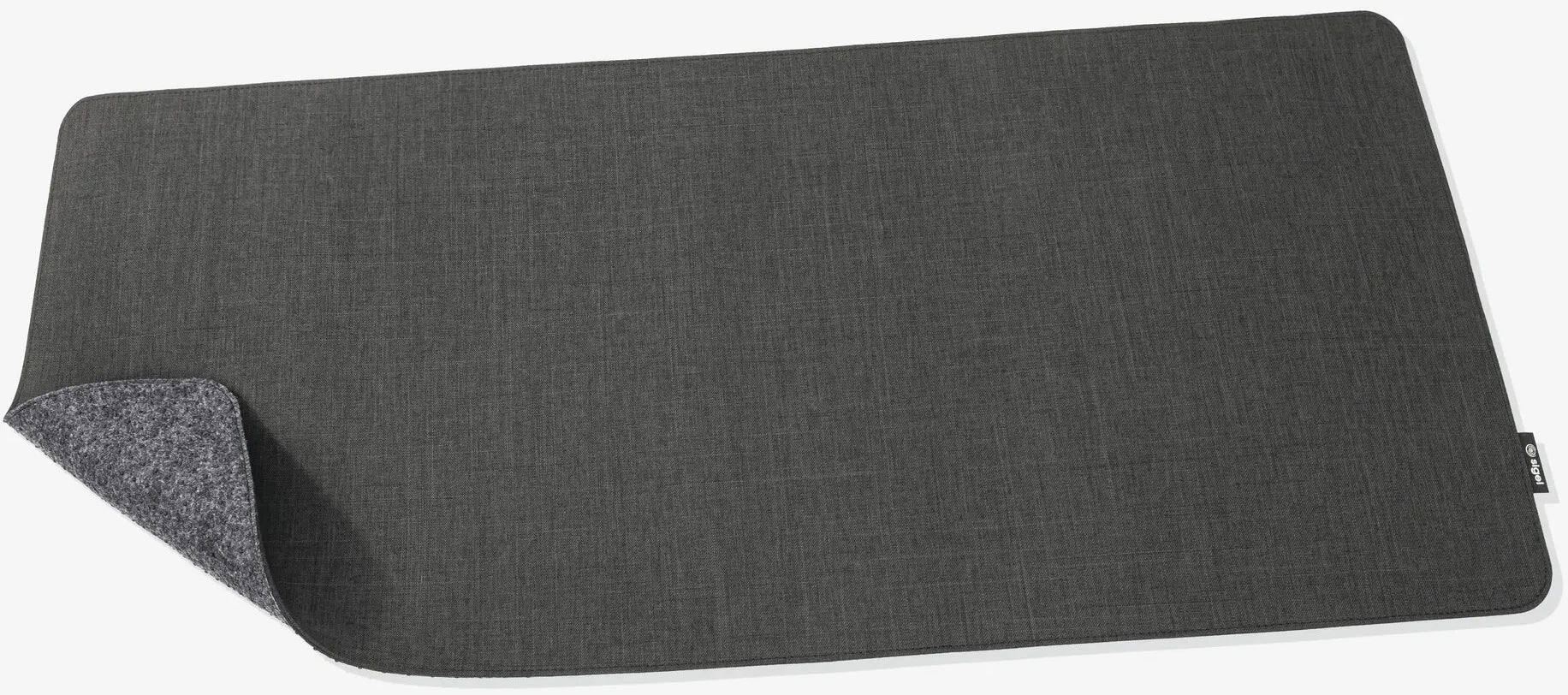 Sigel SA611 Schreibtischunterlage, rutschfest – 800 × 300 mm, rPET/Filz, Dunkelgrau, 1 Stück