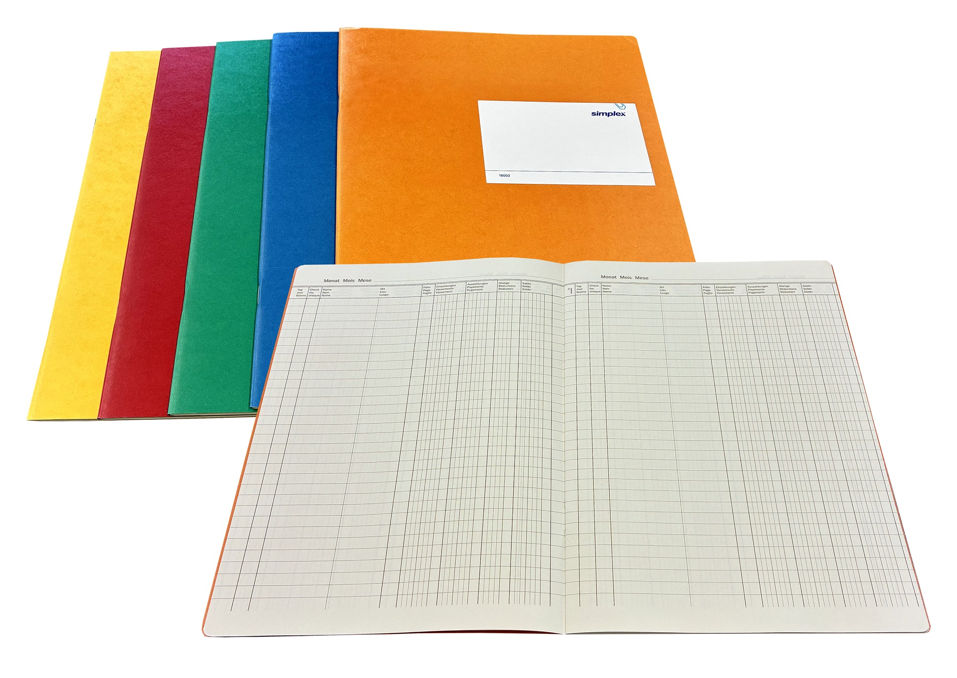 Simplex Postcheckbuch – A4 – 24 Seiten, Kunststoffeinband, D/F/I
