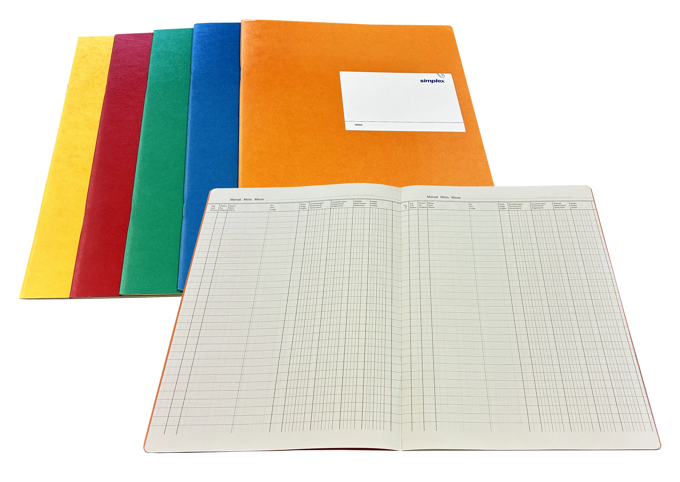 Simplex Postcheckbuch – A4 – 24 Seiten, Kunststoffeinband, D/F/I