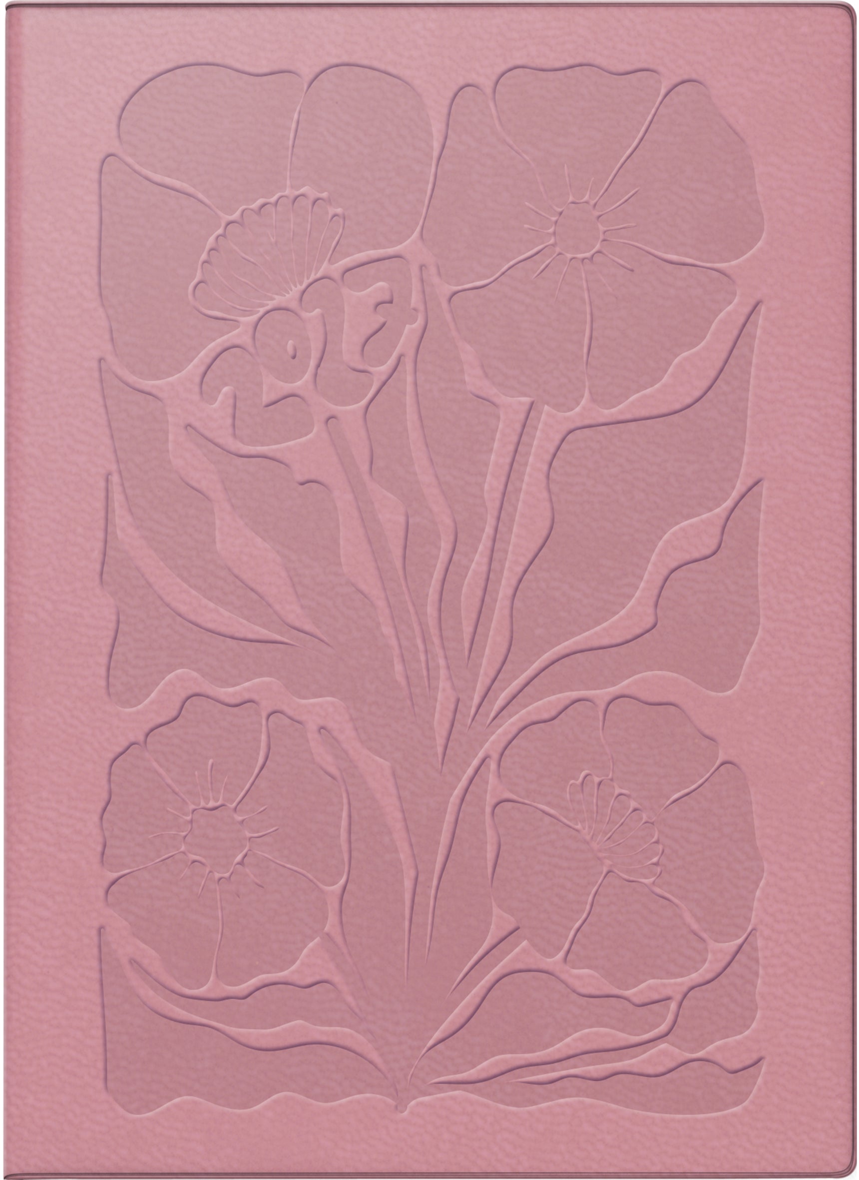 Simplex Ladytimer Linea – Wochenagenda 2027, 1 Woche/2 Seiten, 10,6 × 14,7 cm, Rosie Altrosa