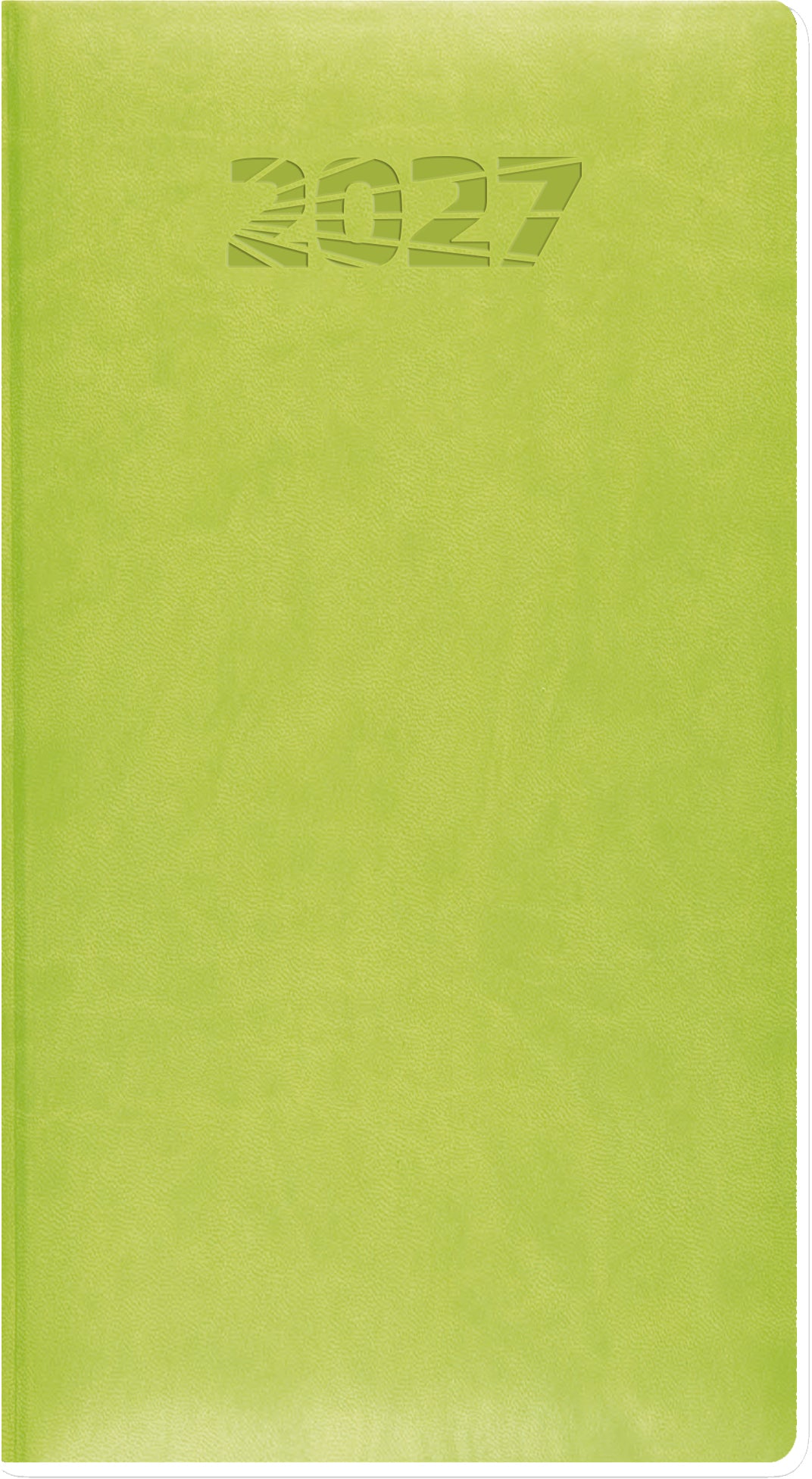 Simplex Simply Flex – Wochenagenda 2027, 1 Woche/2 Seiten, 9,5 × 16,0 cm, Hellgrün