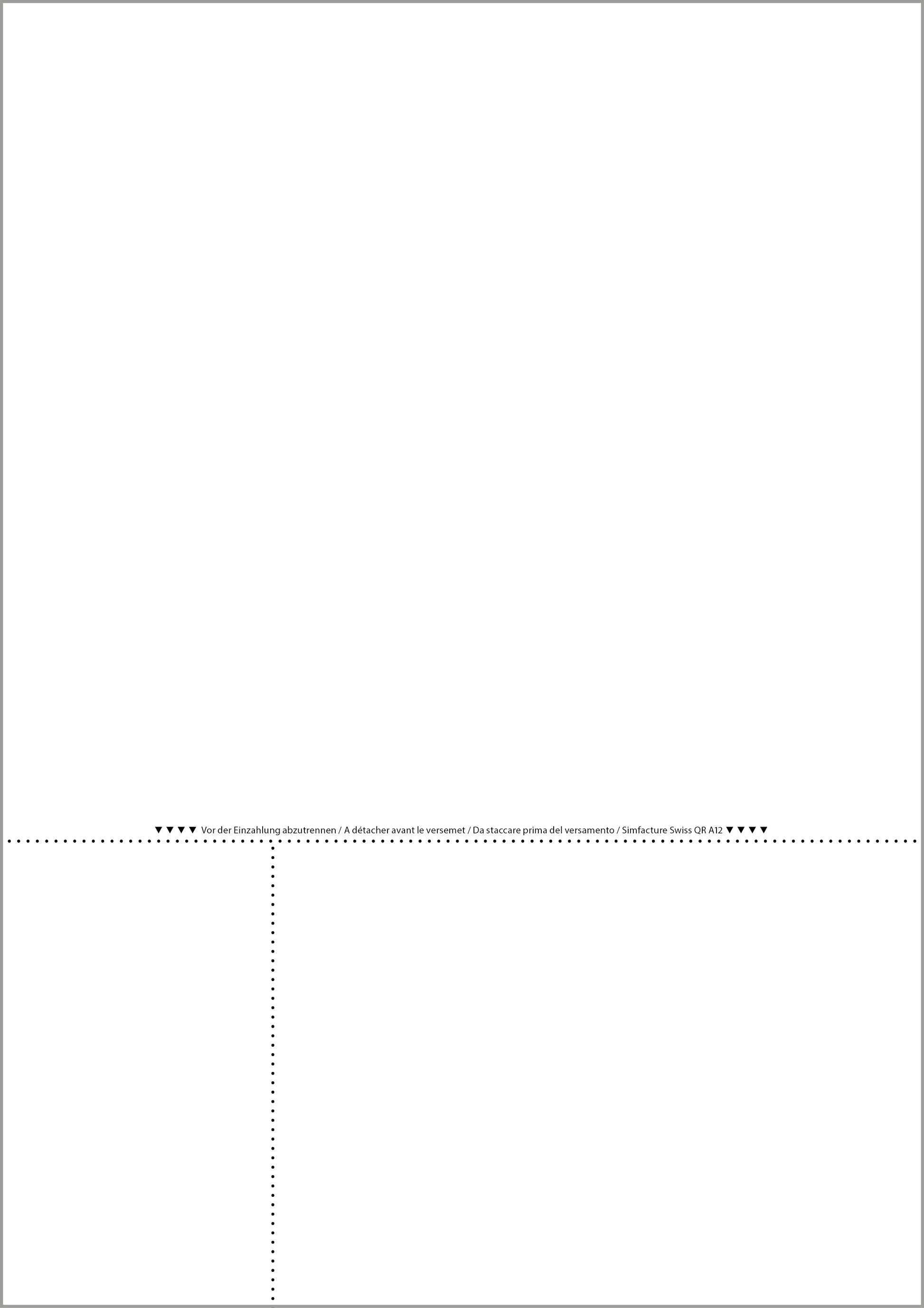 Simplex Rechnungsformular für QR-Rechnung – A4 – 90 g/m² – 1 Zahlteil – 1'000 Blatt – perforiert – FSC