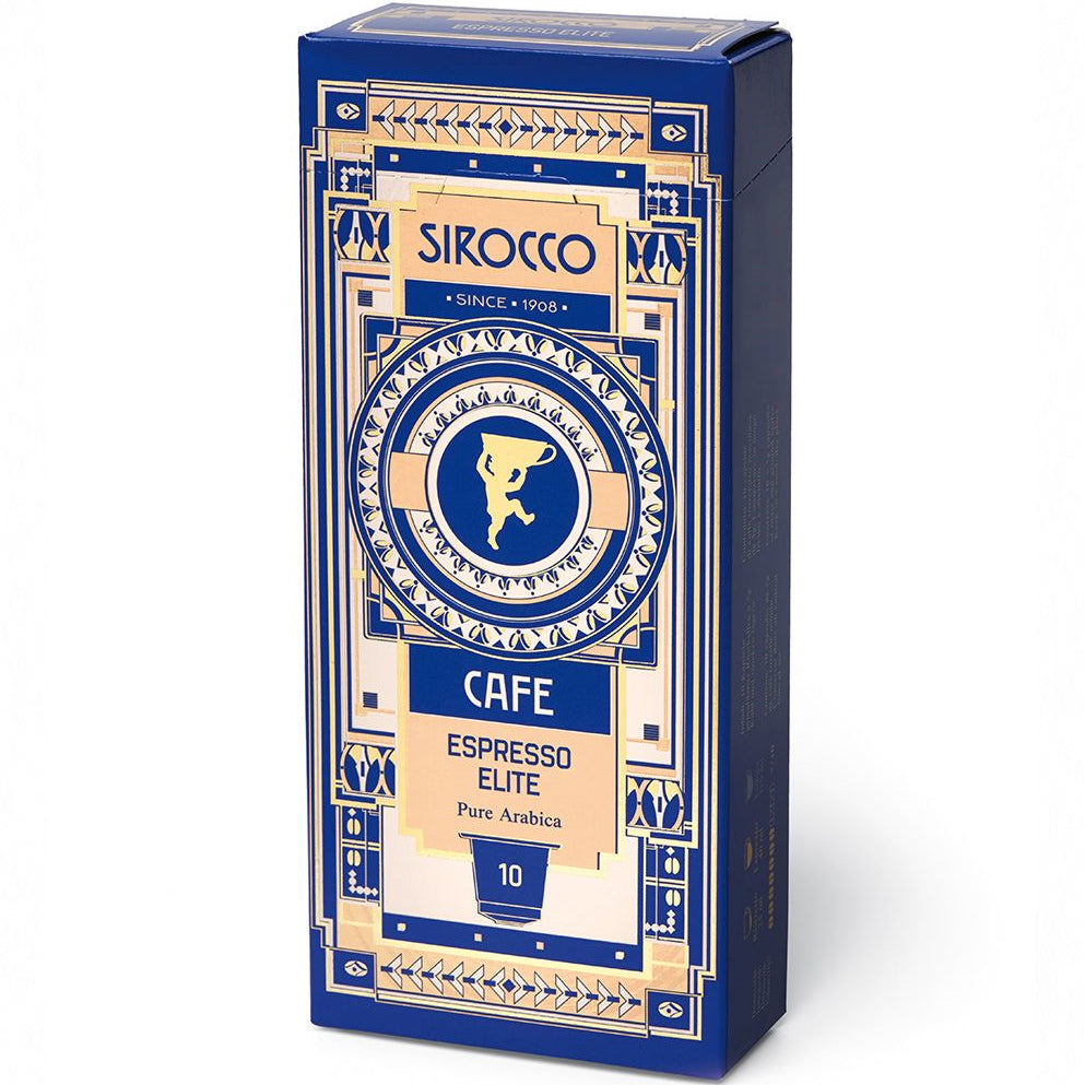 Sirocco Espresso Elite – Kaffeekapseln – Dunkel, 10 Kapseln