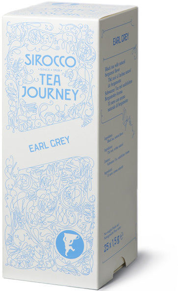 Sirocco Schwarztee Earl Grey – Pyramiden-Teebeutel 25 Beutel