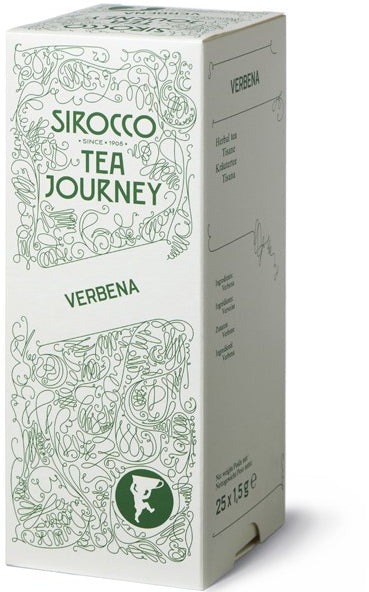Sirocco Kräutertee Verbene – Teebeutel 25 Beutel – Pyramiden-Teebeutel