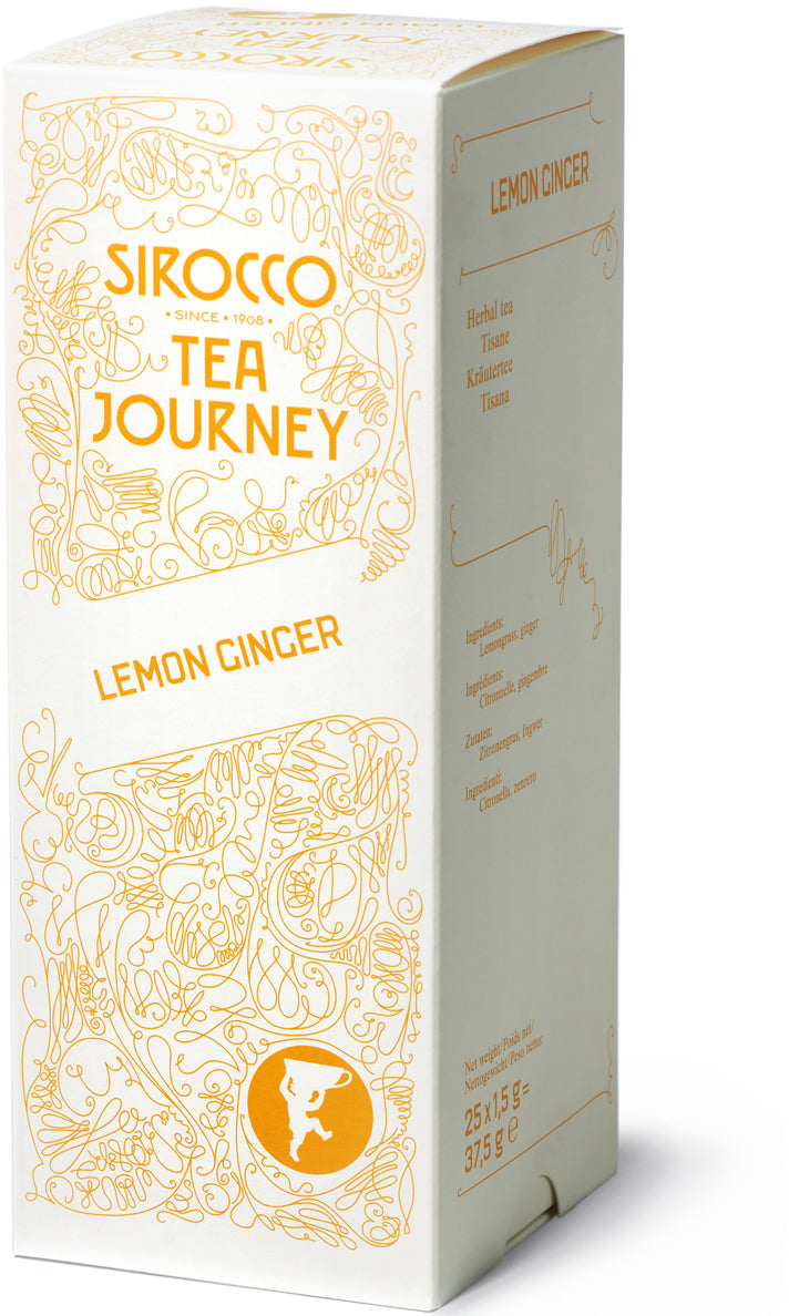 Sirocco Kräutertee Zitronengras & Ingwer – Teebeutel 25 Beutel