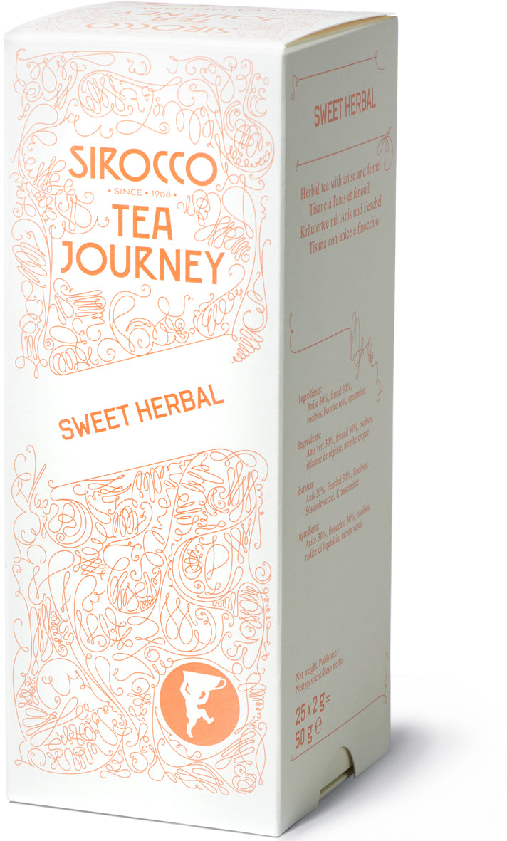 Sirocco Kräutertee Fenchel, Anis & Rooibos – Teebeutel 25 Beutel