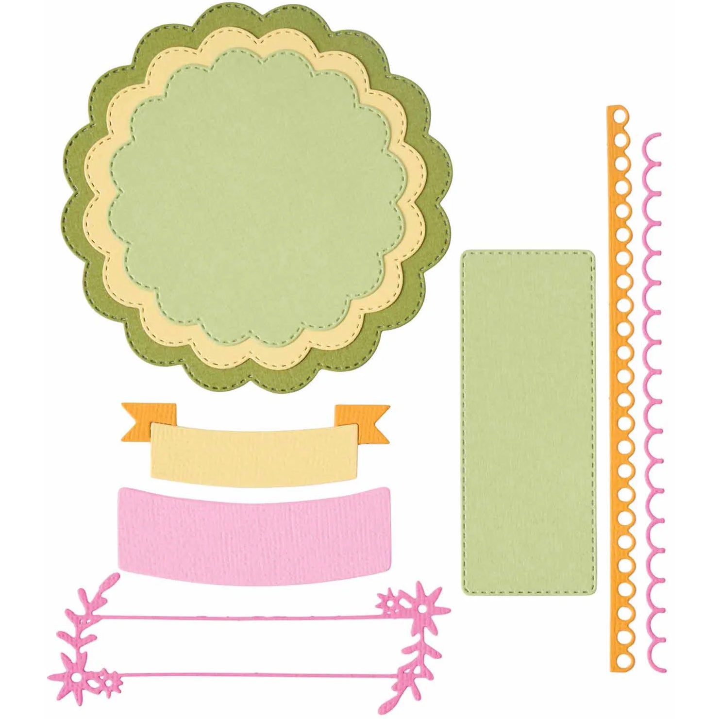 Sizzix Stanzformen – Gewellte Kreise – Karbonstahl – 130 × 203 × 2 mm