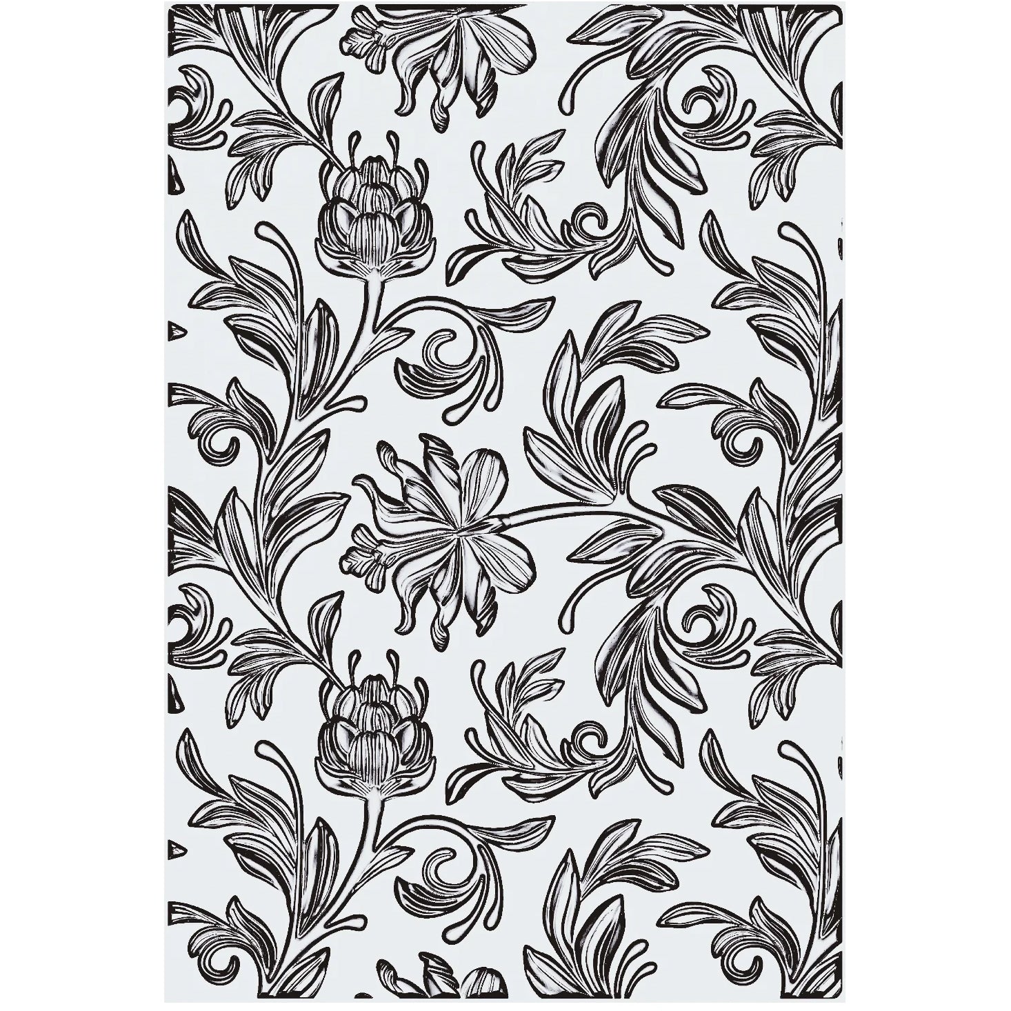 Sizzix Prägeschablone Botanical Large – 17,0 × 26,0 cm – für Sizzix Accessory Cutting Pad A5