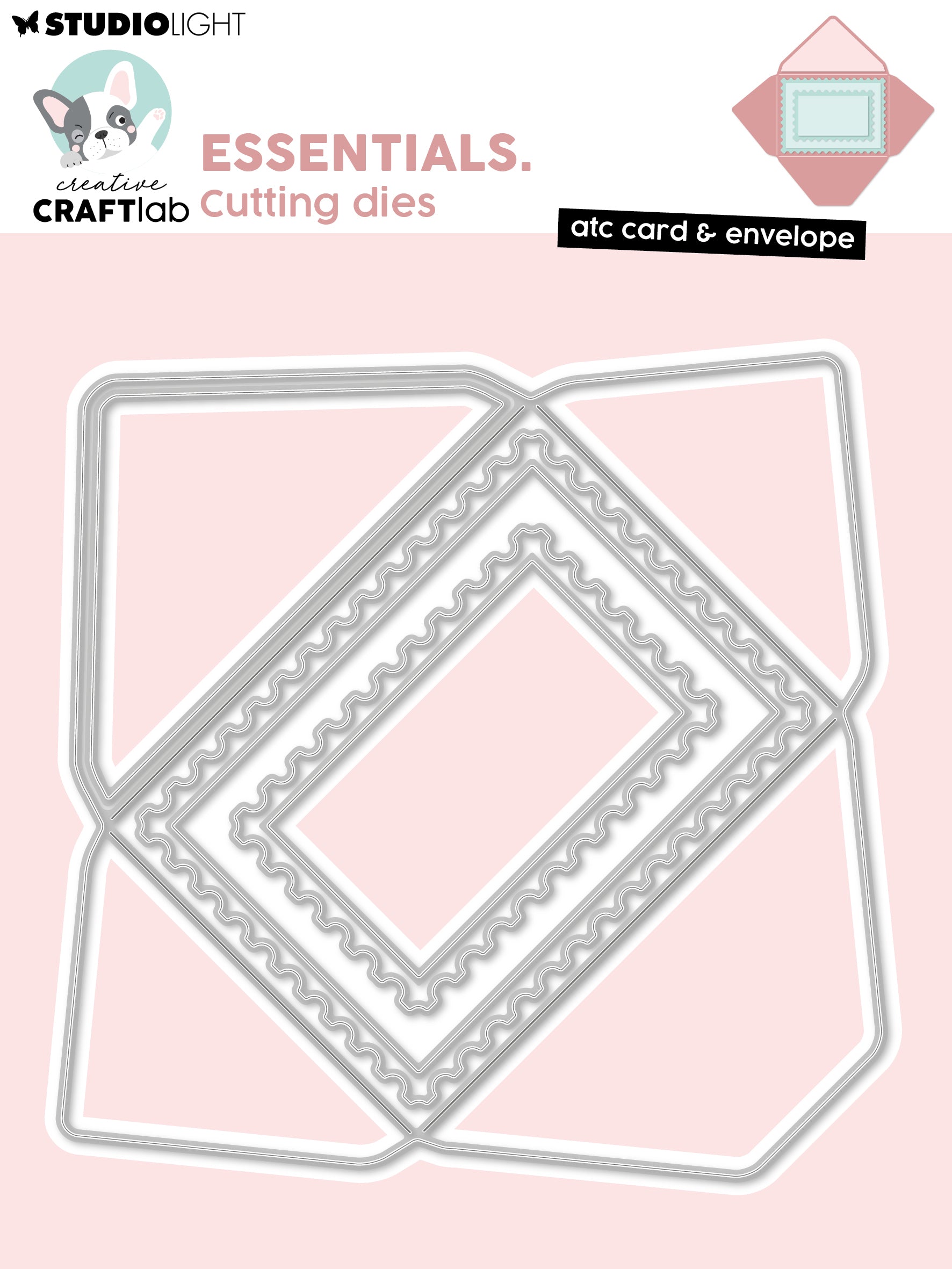 Sizzix Bastelform – CCL Karte & Kuvert – 6 Stück – 155 × 200 × 2 mm