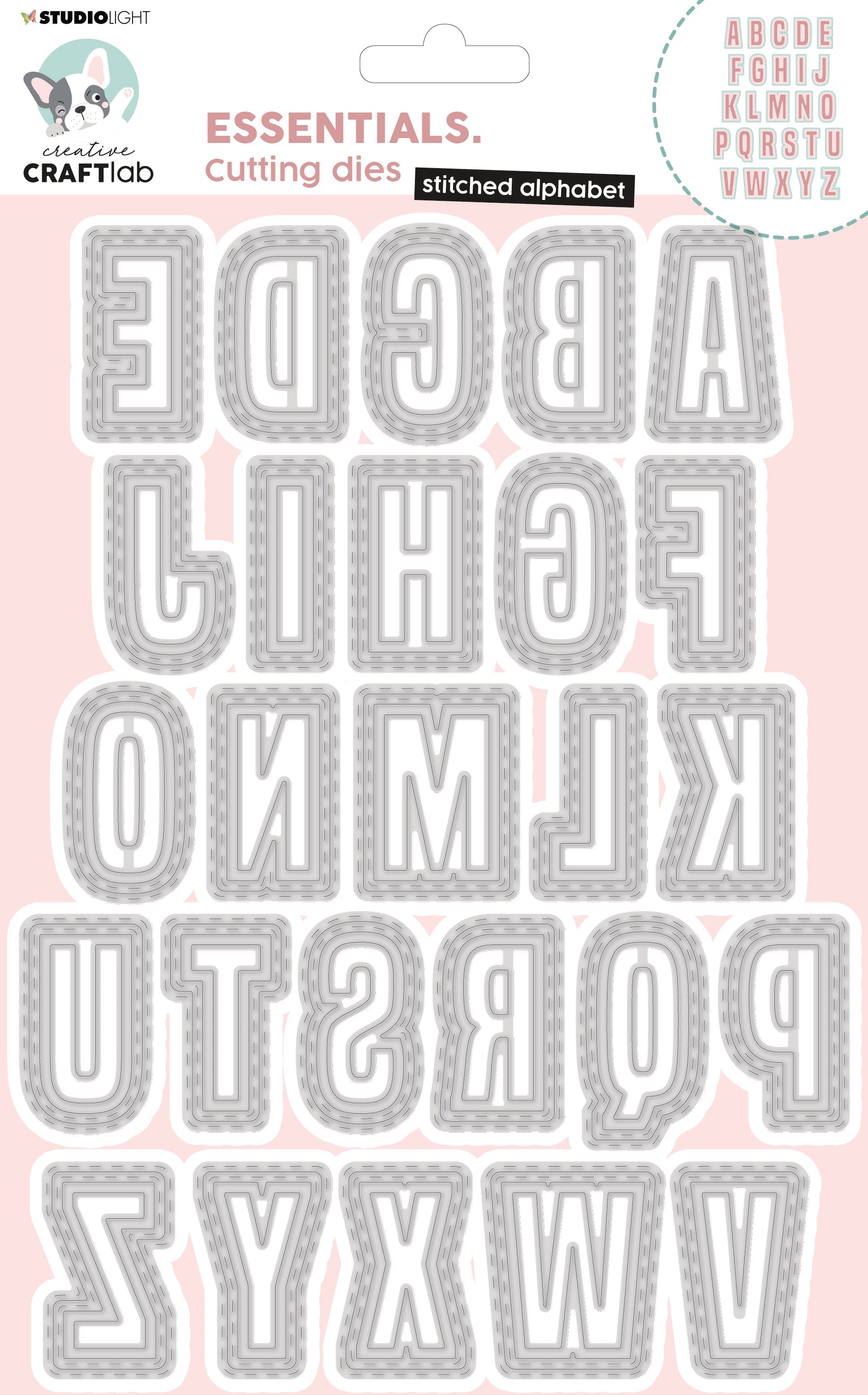 Sizzix Schablone – Alphabet – 265 × 168 × 5 mm – 52 Stück
