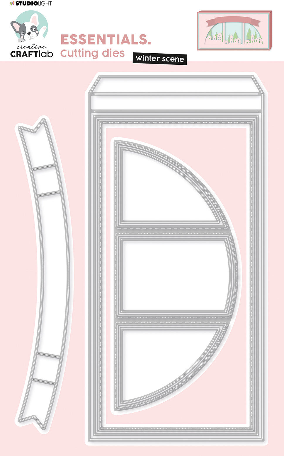 Sizzix CD423 – Stanzschablone, Feinlinig, 27 × 17 cm