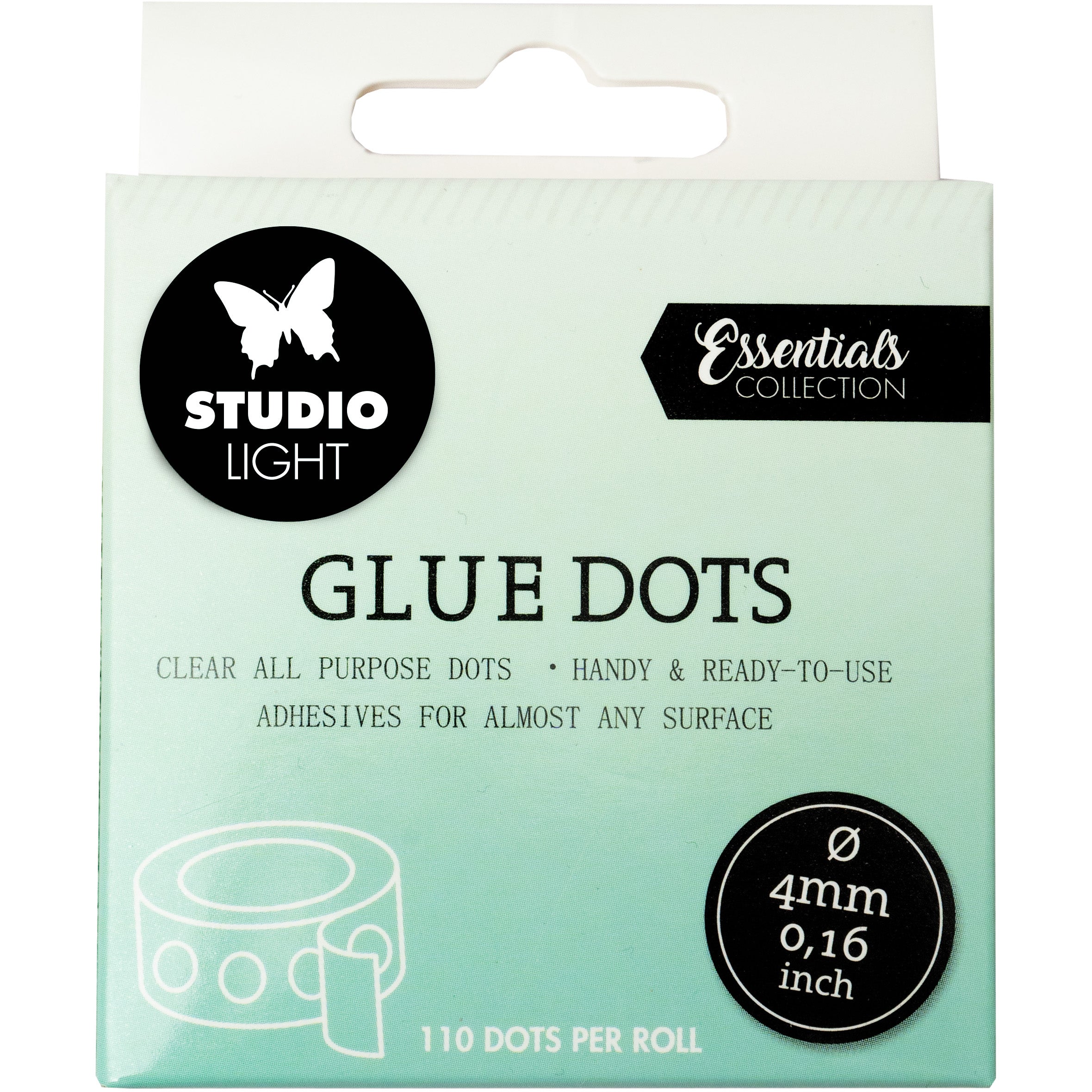 Sizzix 3D Klebepads – Ø 4 mm, 110 Stück, doppelseitig