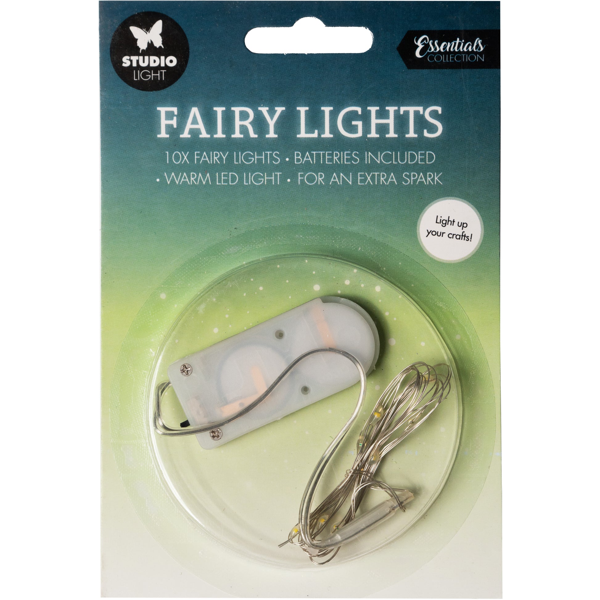Sizzix Lichterkette – 15 × 10 × 1 cm, warmweiss, 10 LEDs
