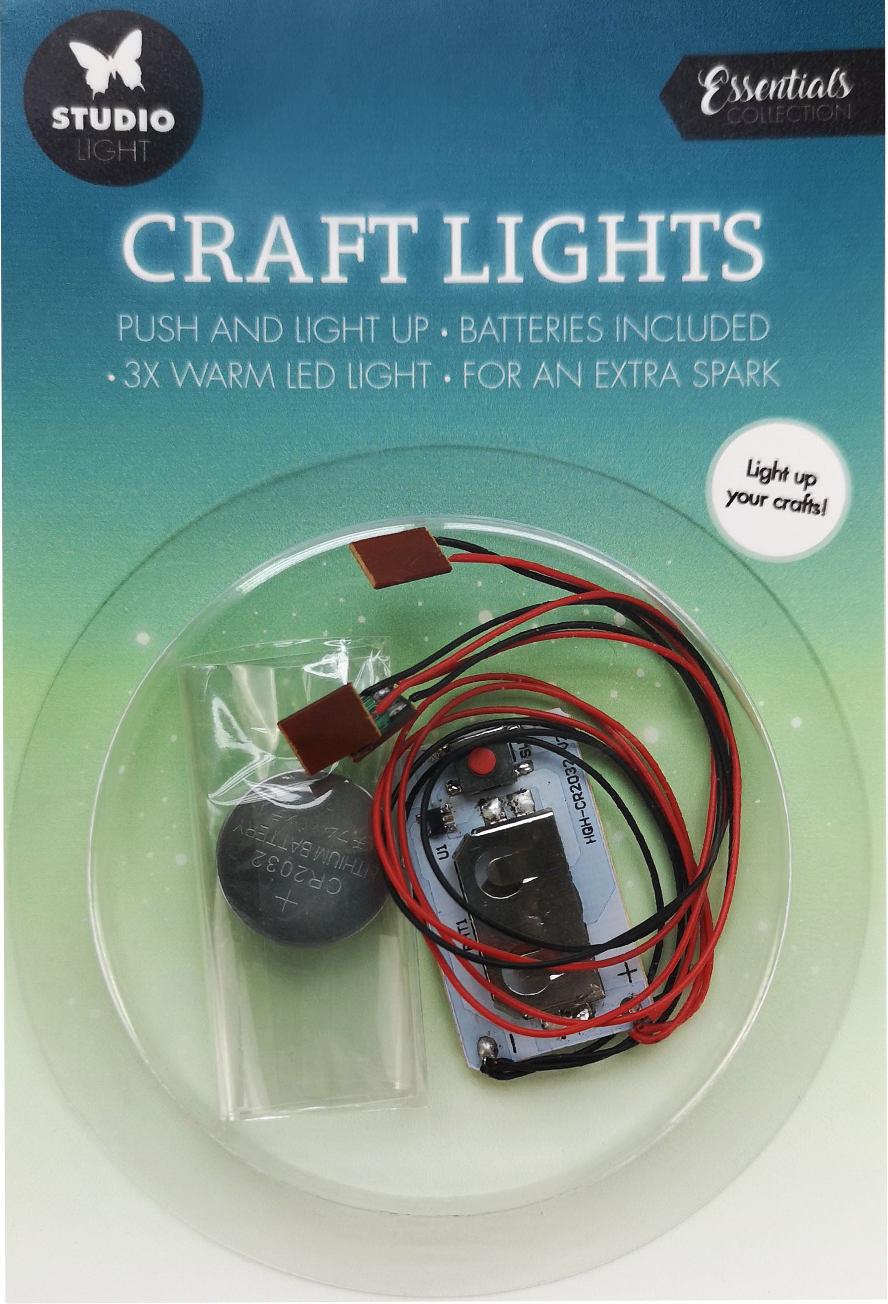 Sizzix Bastelleuchte LED02, warm weiss, 2 cm × 10 cm × 15 cm, 3 LEDs