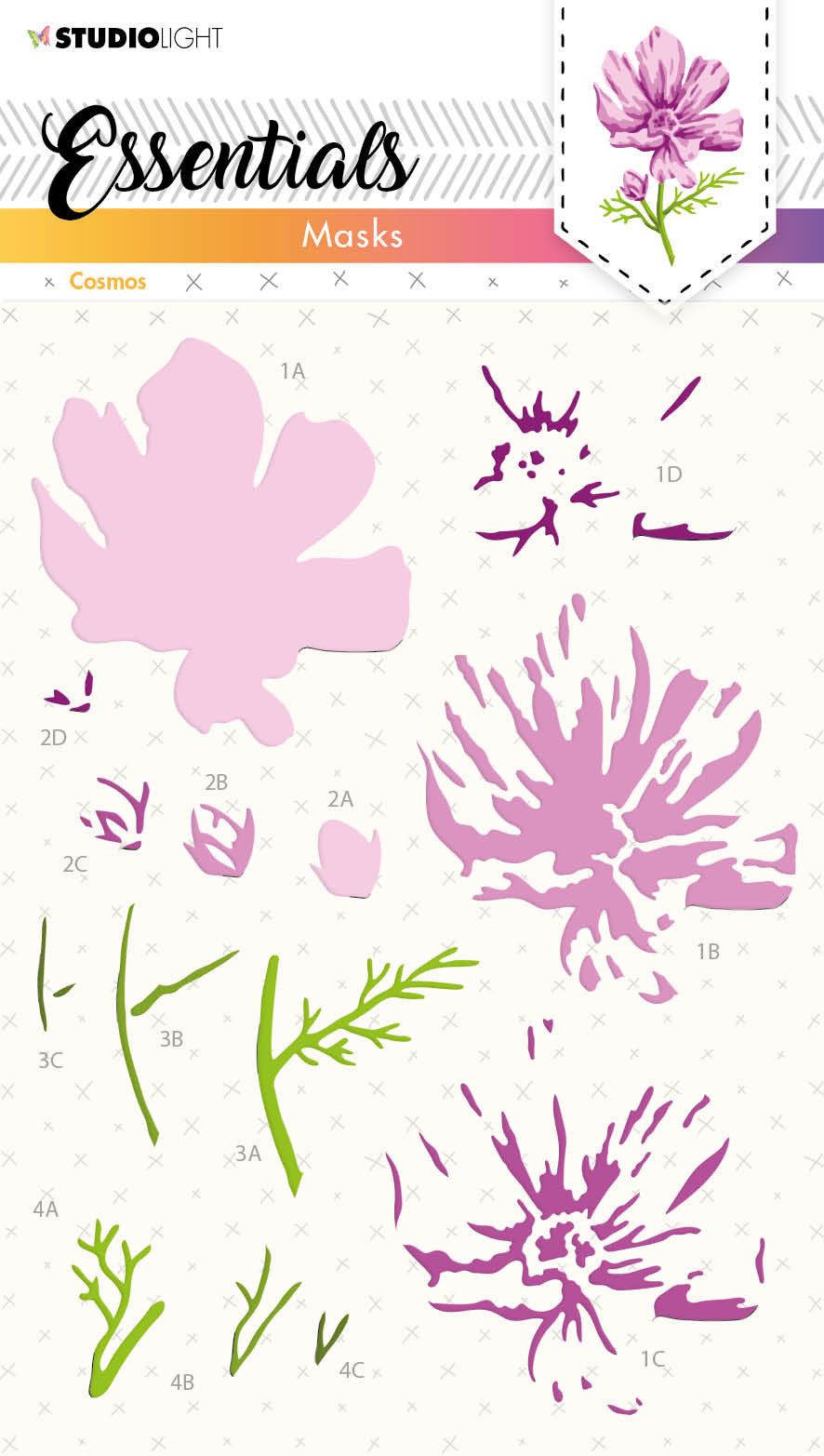 Sizzix Schablone – Blume – 150 × 210 × 1 mm