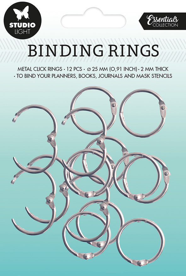 Sizzix Klickring RING03, silber, 2,3 × 2,3 × 0,3 cm