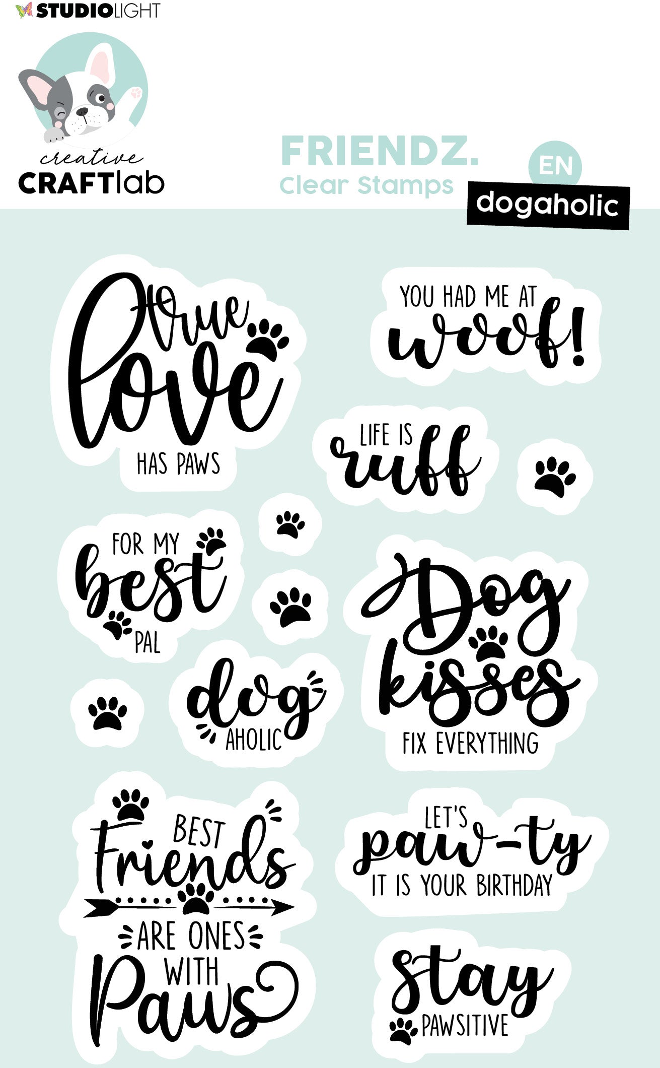 Sizzix Motivstempel – Friendz STAMP166 – 115 × 190 × 5 mm