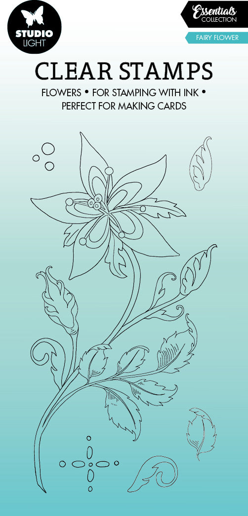Sizzix Stempel – Fairy Flower – Klarsichtacryl – 90 × 180 × 5 mm