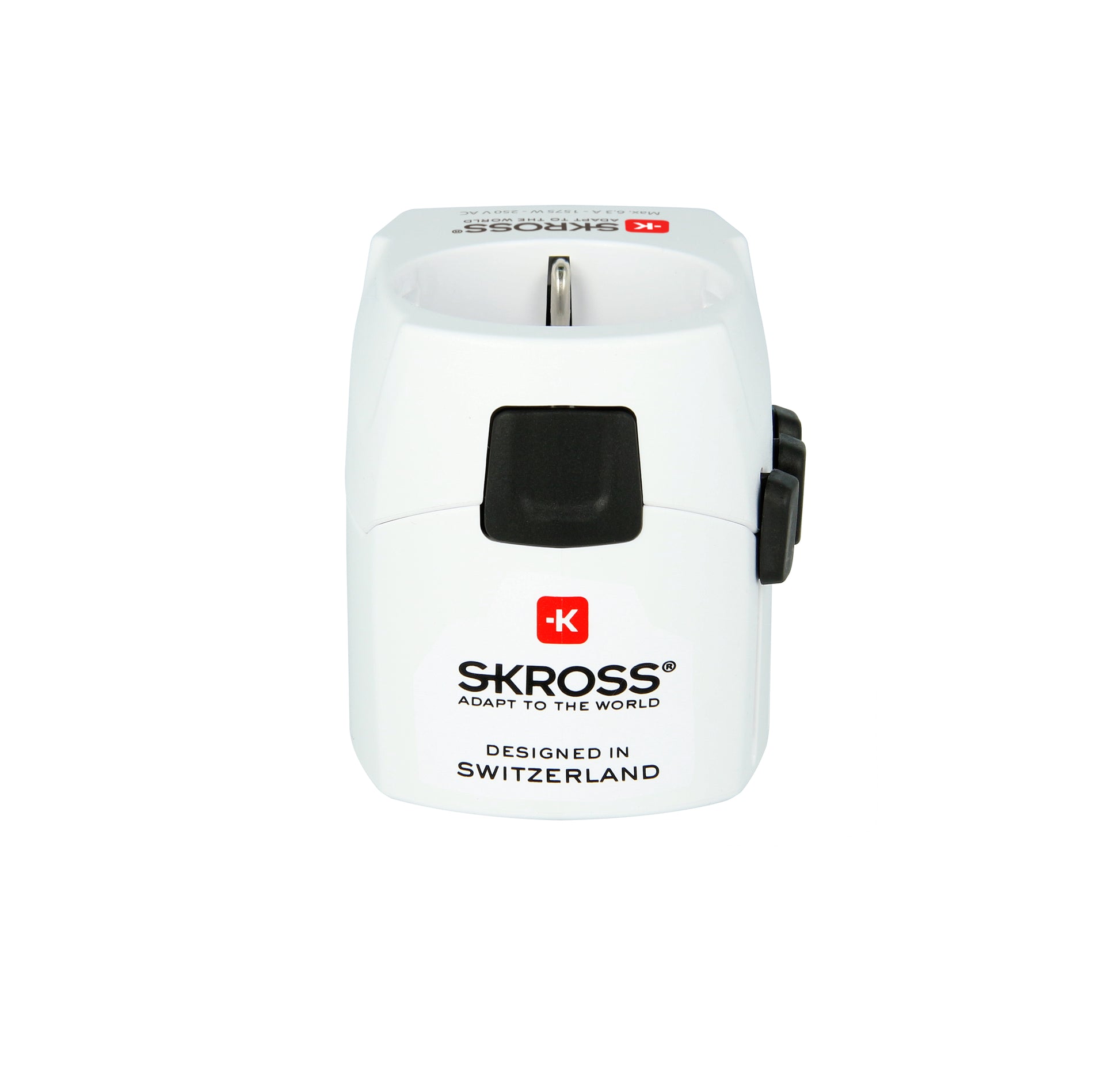 SKROSS World Travel Adapter PRO Light – Reiseadapter, 2× USB-A, geerdet, für weltweiten Einsatz