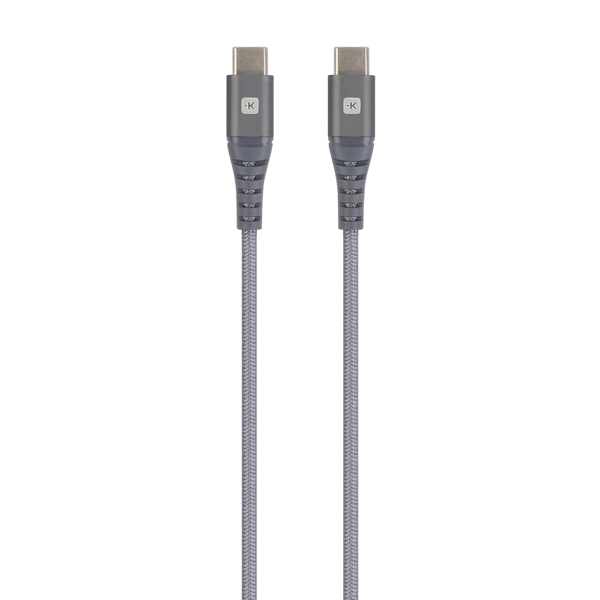 Skross USB-C auf USB-C Kabel – USB 2.0 (480 Mbit/s) – 1,2 m – Grau
