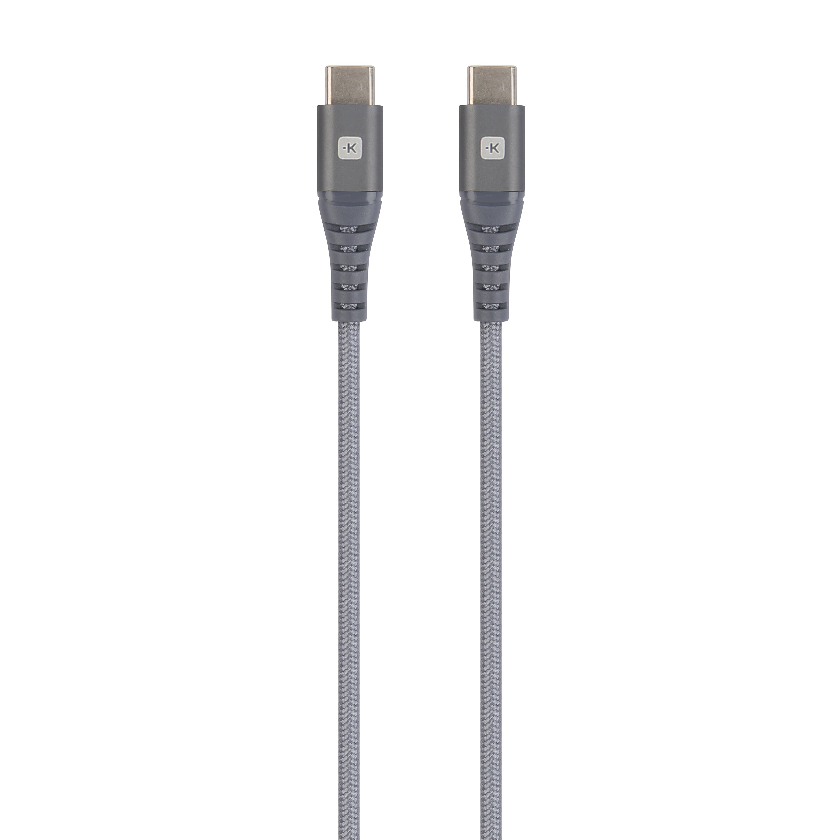 Skross USB-C auf USB-C Kabel – USB 2.0 (480 Mbit/s) – 1,2 m – Grau