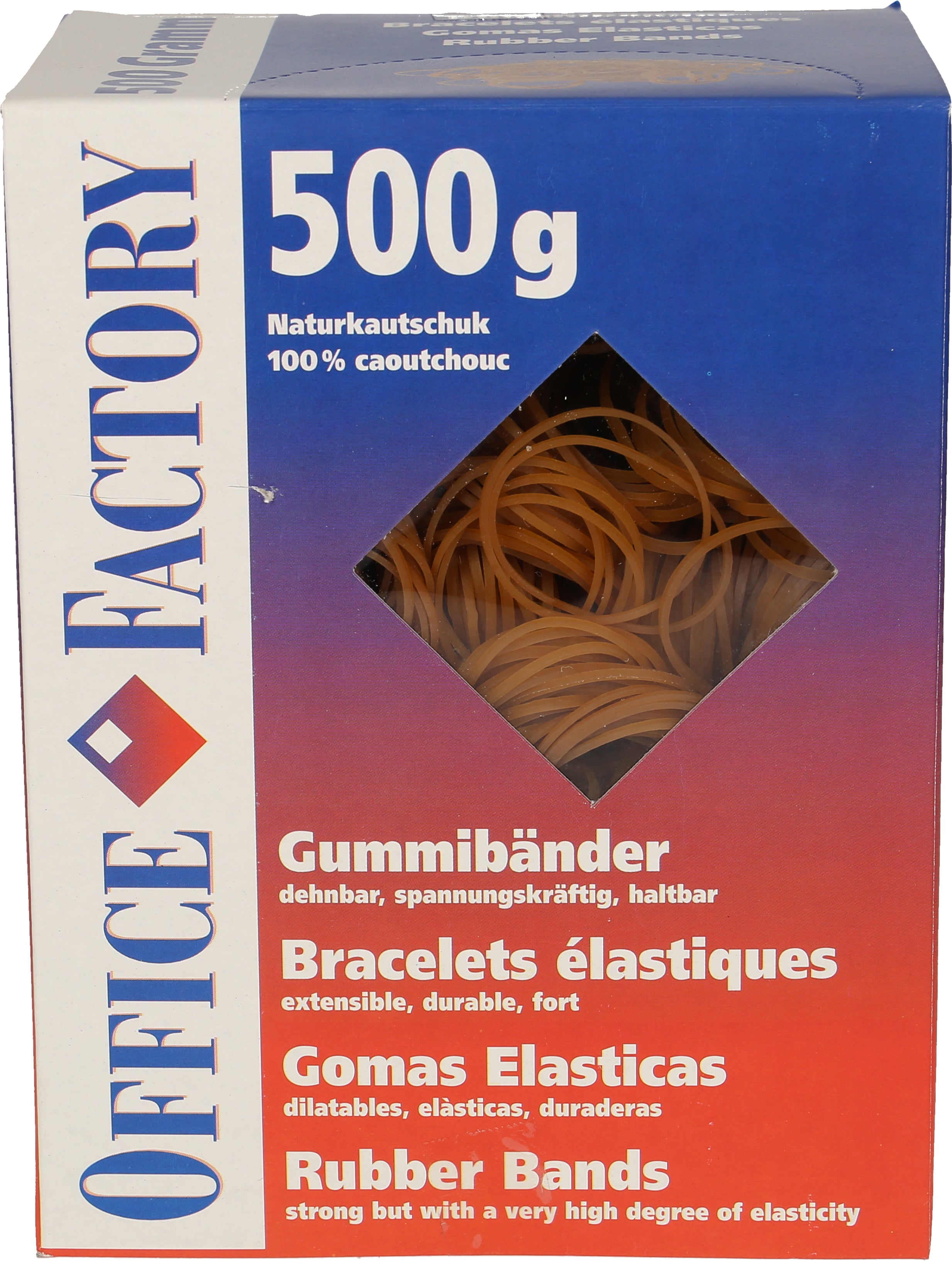 Smart office Gummibänder – 100 × 135 mm, Naturkautschuk, 564 g