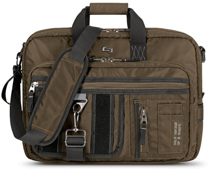 Solony Zone Hybrid Notebook-Rucksack bis 15,6" – konvertierbar, 14 L – Khaki