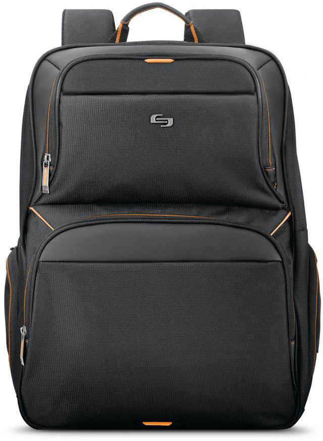 Solony Notebook-Rucksack Ambition Travel UBN722-4 – für 17,3", checkpointfreundlich, Polyester – schwarz