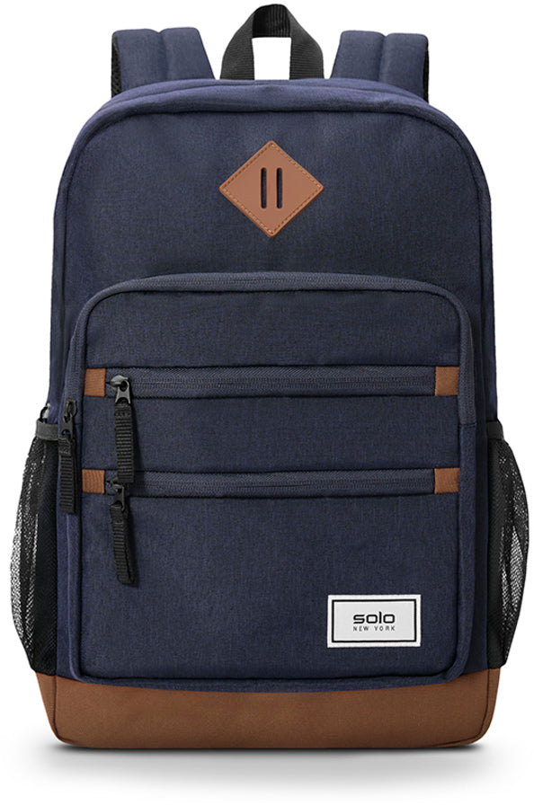 Solony Notebook-Rucksack Re:fresh UBN795-44 – für 15,6", 19 l, maschinenwaschbar, rPET-Polyester – Blau