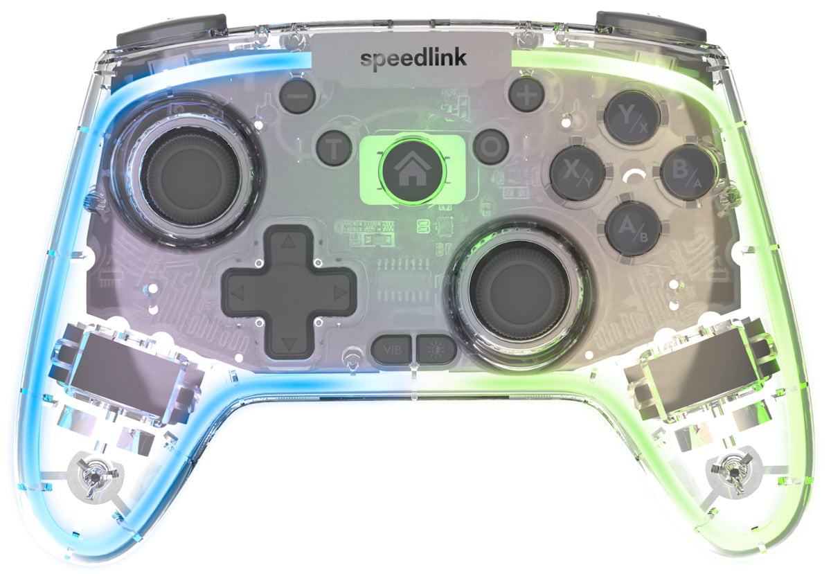 SPEEDLINK RAIT NX RGB – Gamepad – USB + RF + Bluetooth, Hall-Sensor – für PC & Nintendo Switch
