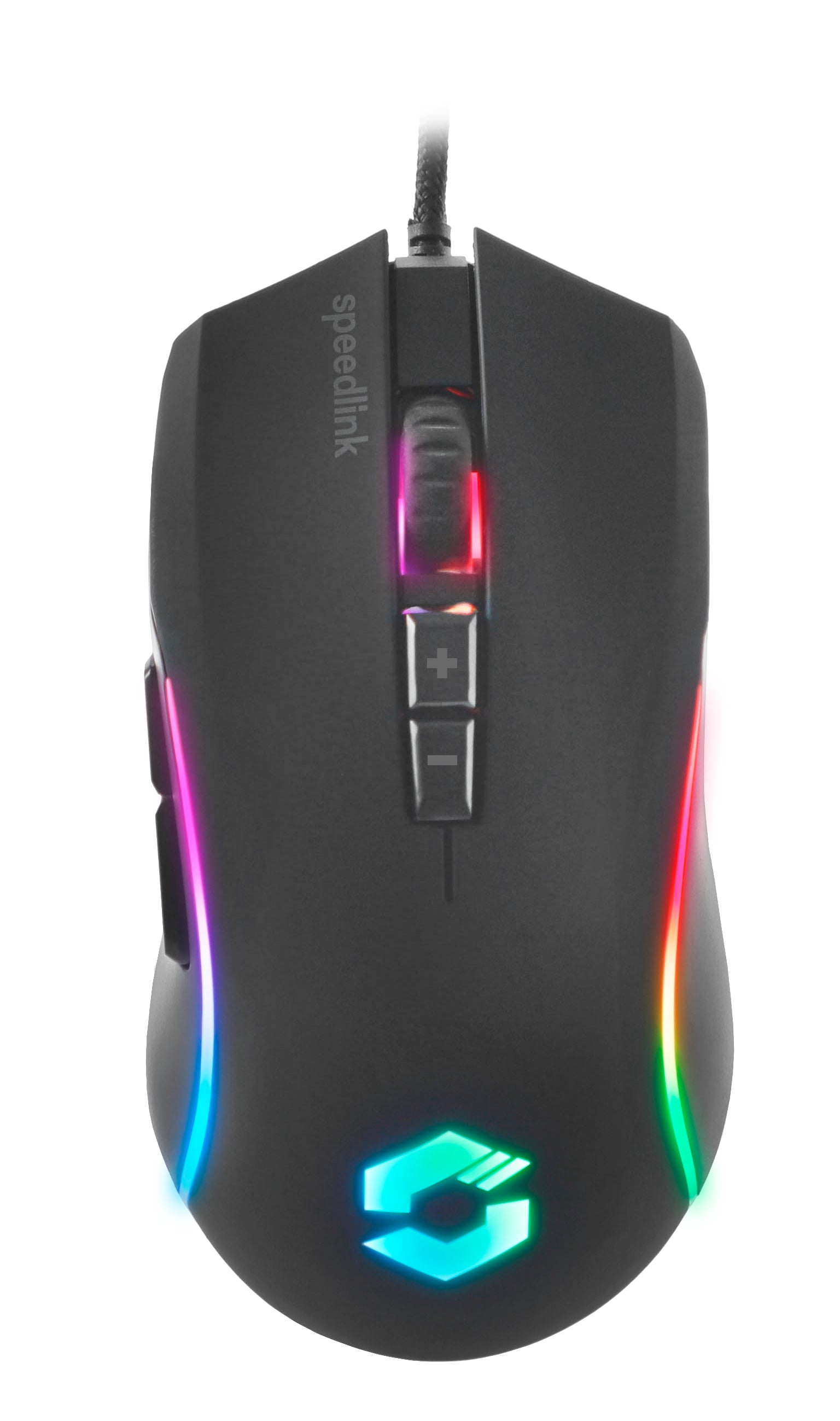 SPEEDLINK ZAVOS – Gaming-Maus – Kabelgebunden (USB‑A), 6400 DPI, RGB-Beleuchtung, rechts