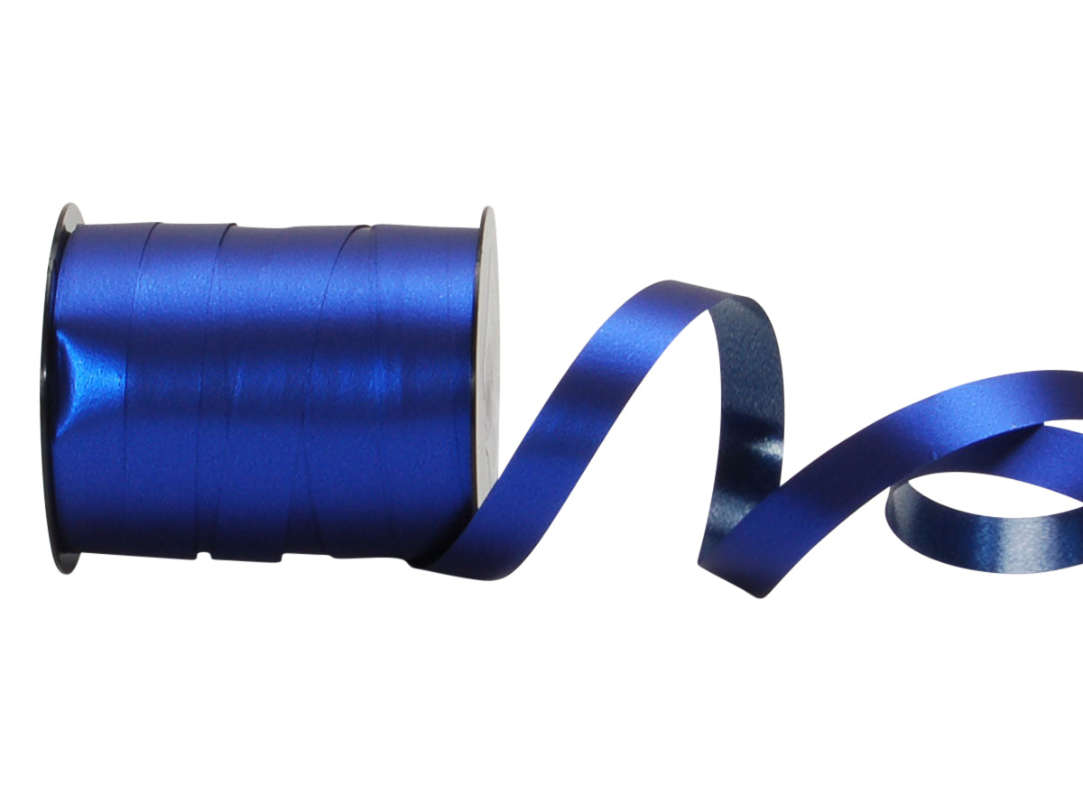 Spyk Geschenkband, Kunststoff, Blau – 10 mm × 15 m