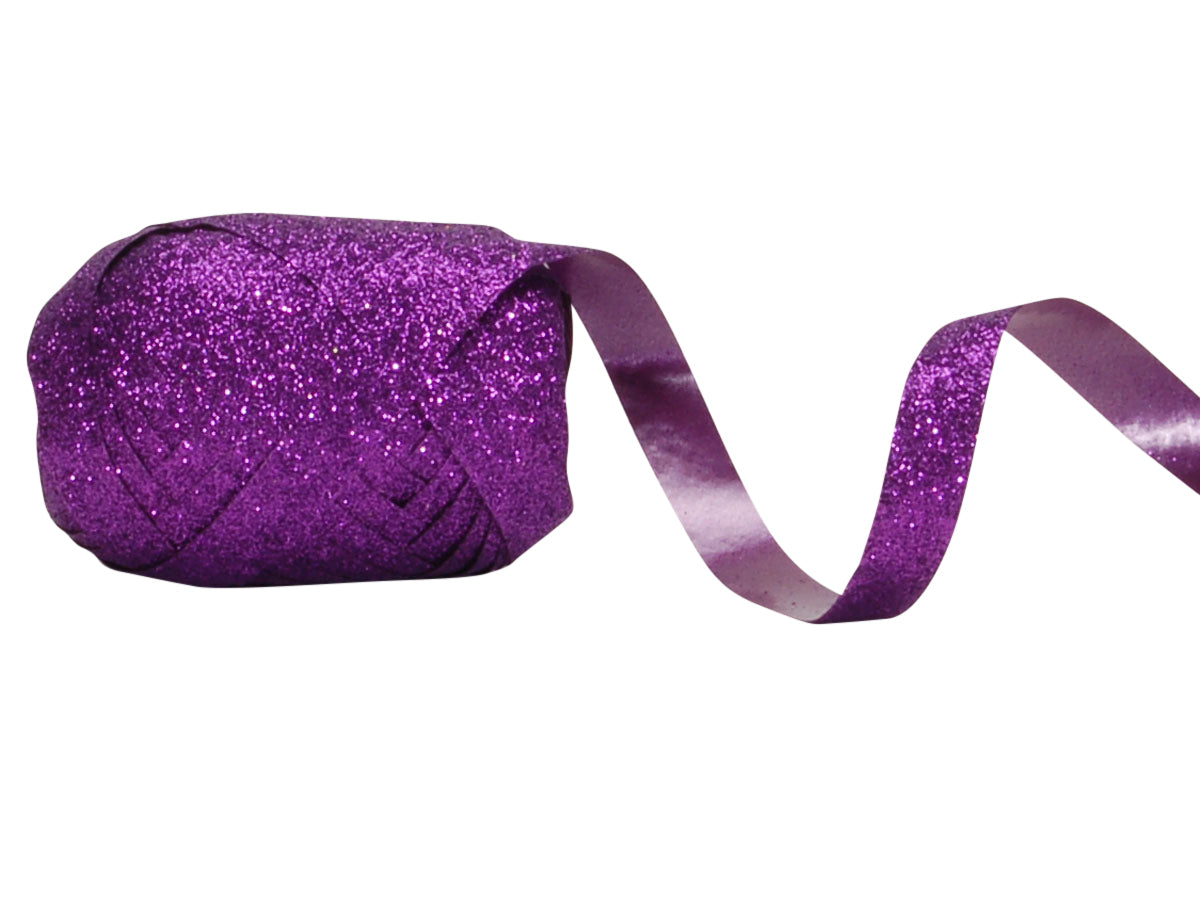 Spyk Geschenkband Poly Shimmer Violett – 10 mm × 10 m