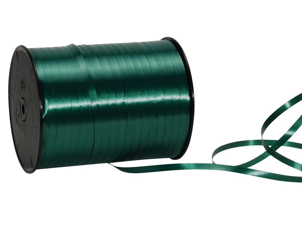 Spyk Geschenkband Poly glatt grün – 5 mm × 500 m