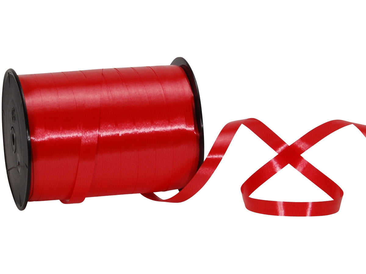 Spyk Geschenkband Poly Rot – 10 mm × 250 m