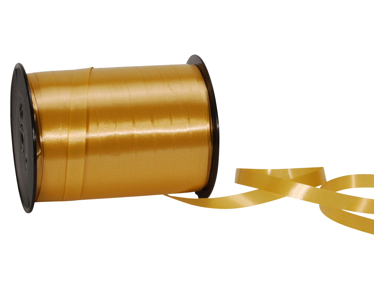 SPYK Geschenkband Poly, gold – 10 mm × 250 m