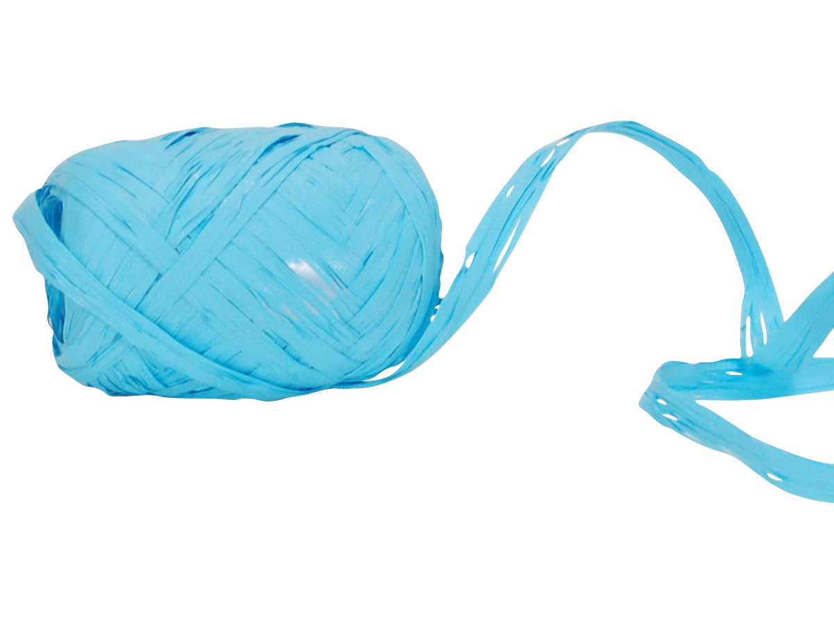 Spyk Geschenkband Polyband matt blau – 10 mm × 20 m