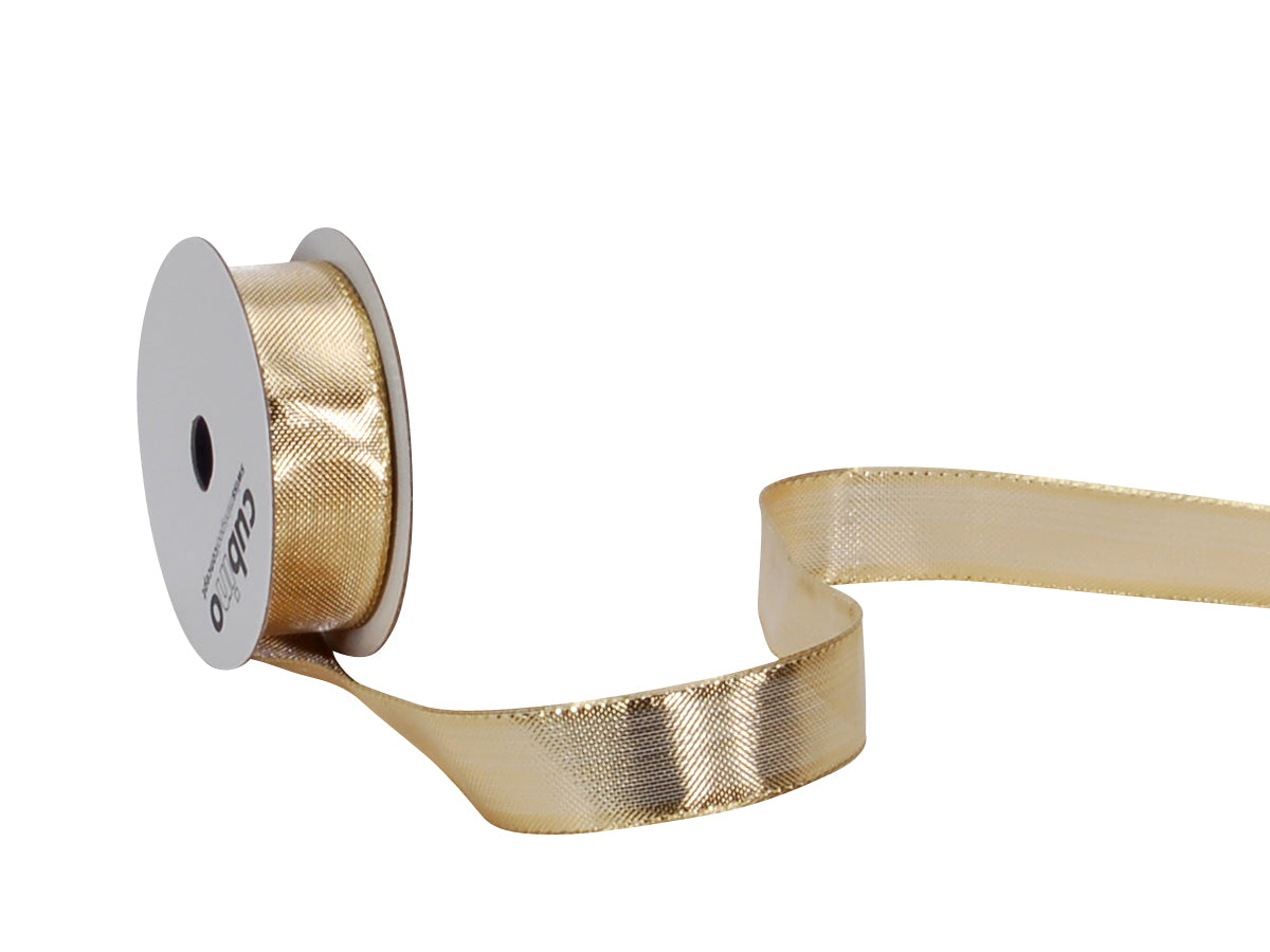 Spyk Geschenkband Cubino Monte Carlo Gold – 15 mm × 5 m – 1 Rolle