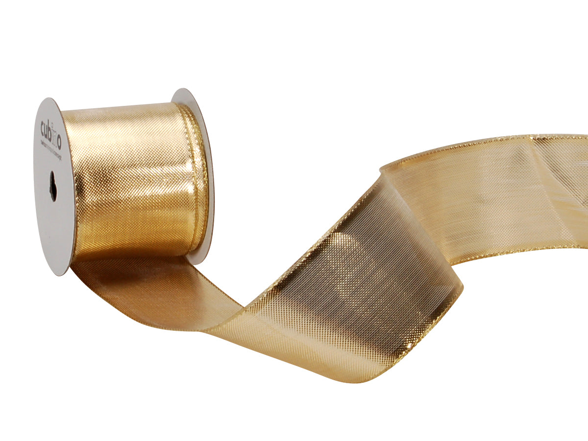 Spyk Geschenkband Cubino Monte Carlo Gold – 40 mm × 3 m
